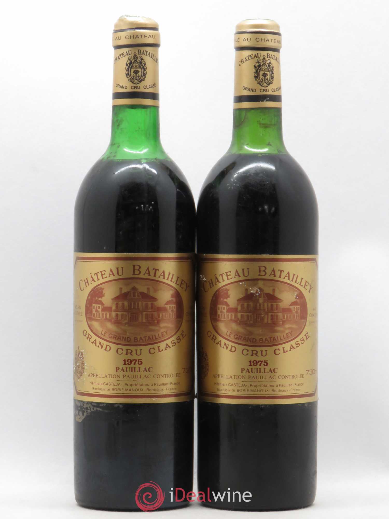 Château Batailley 5ème Grand Cru Classé 1975 - Lot de 2 bouteilles - 0