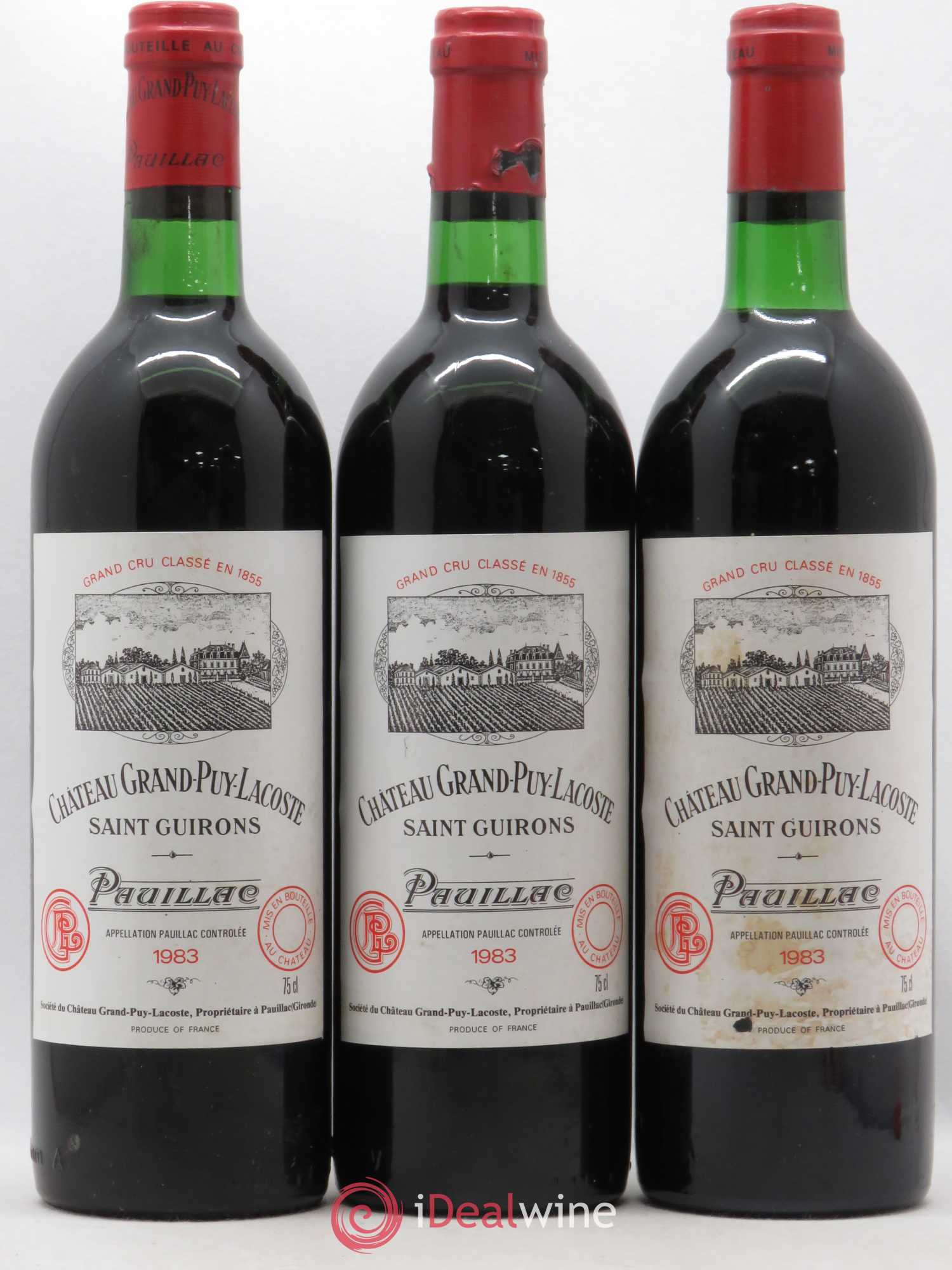 Château Grand Puy Lacoste 5ème Grand Cru Classé 1983 - Lot de 6 bouteilles - 1