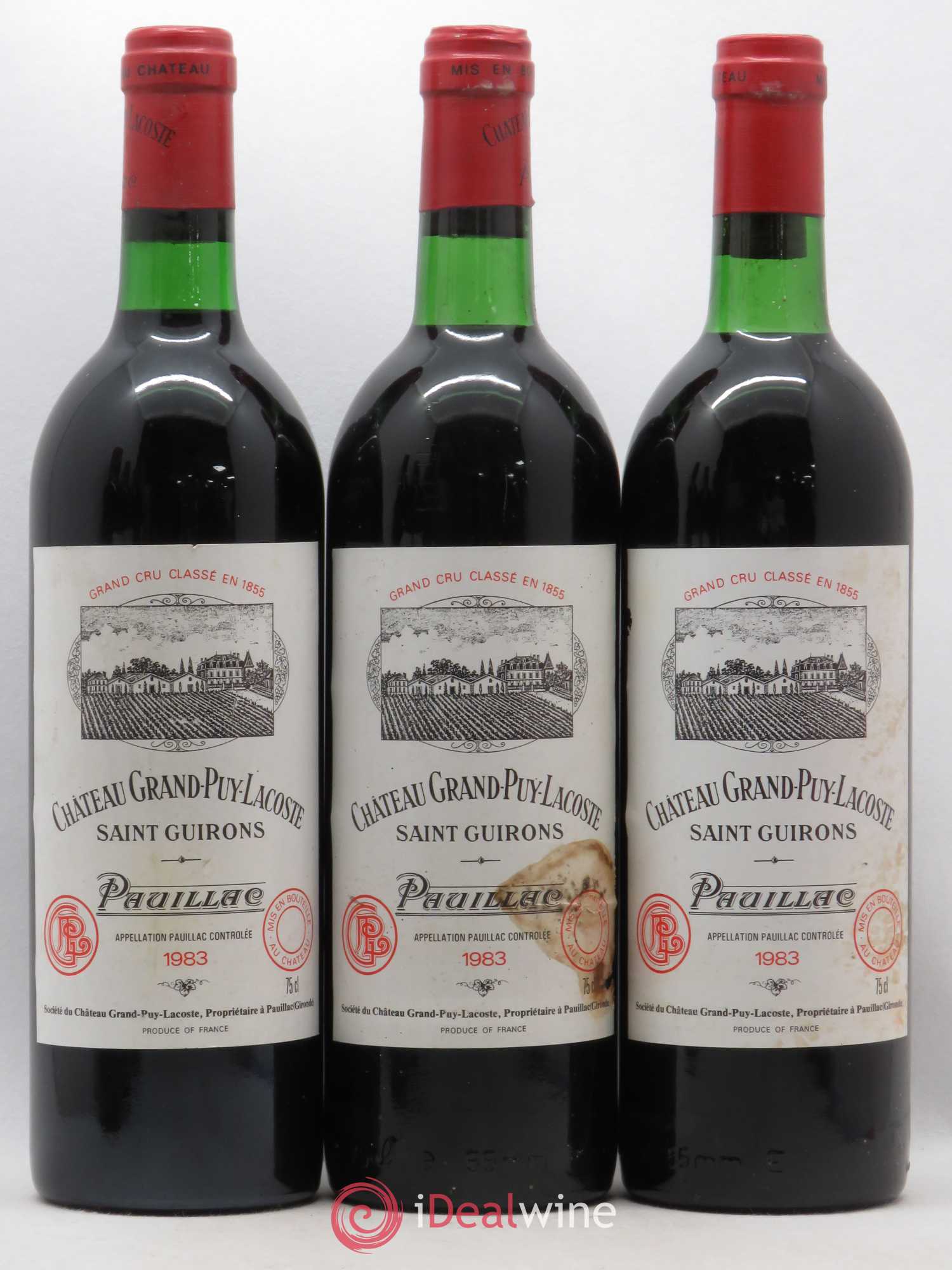 Château Grand Puy Lacoste 5ème Grand Cru Classé 1983 - Lot de 6 bouteilles - 2