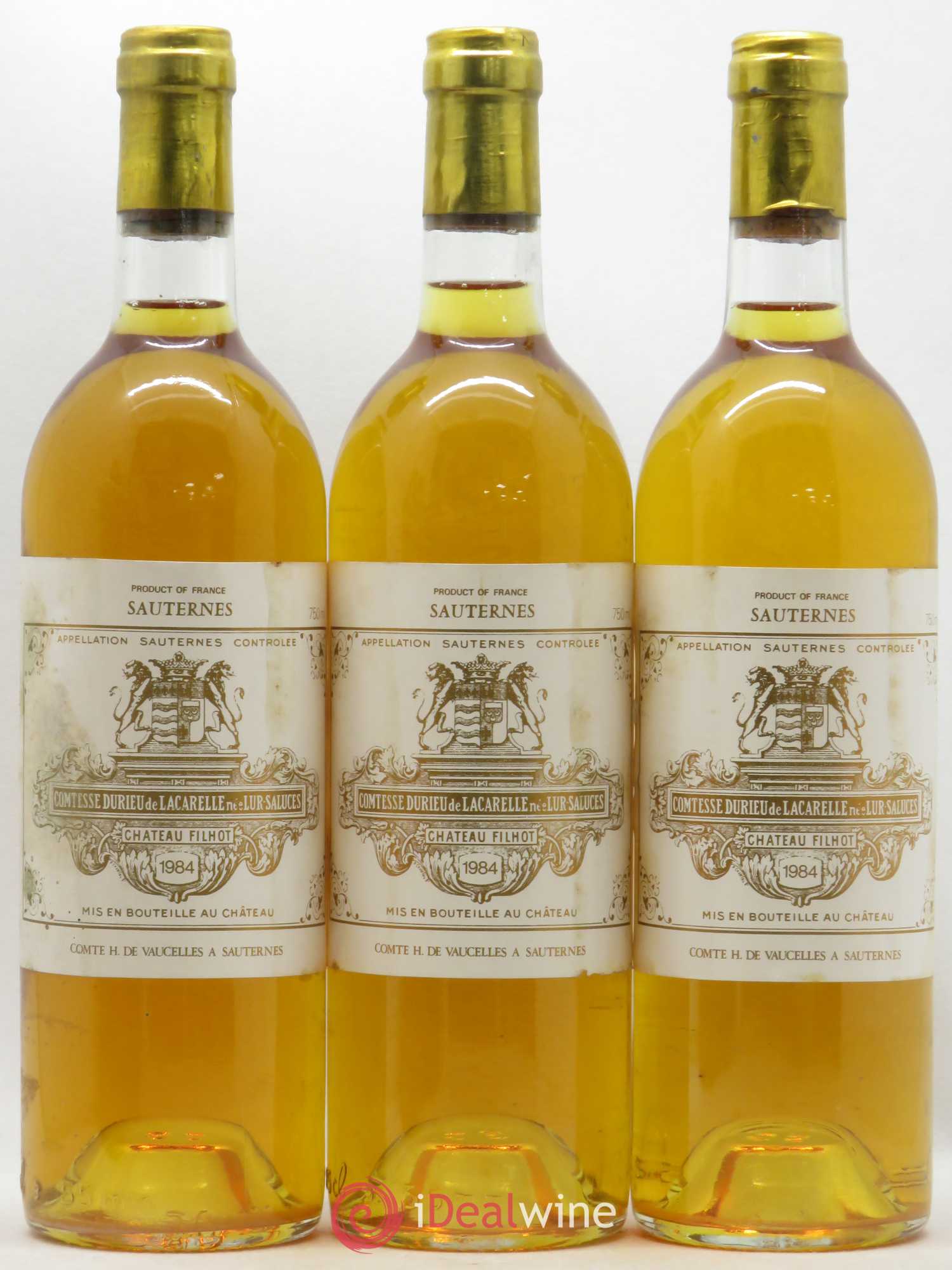 Château Filhot 2ème Grand Cru Classé 1984 - Lotto di 6 bottiglie - 1