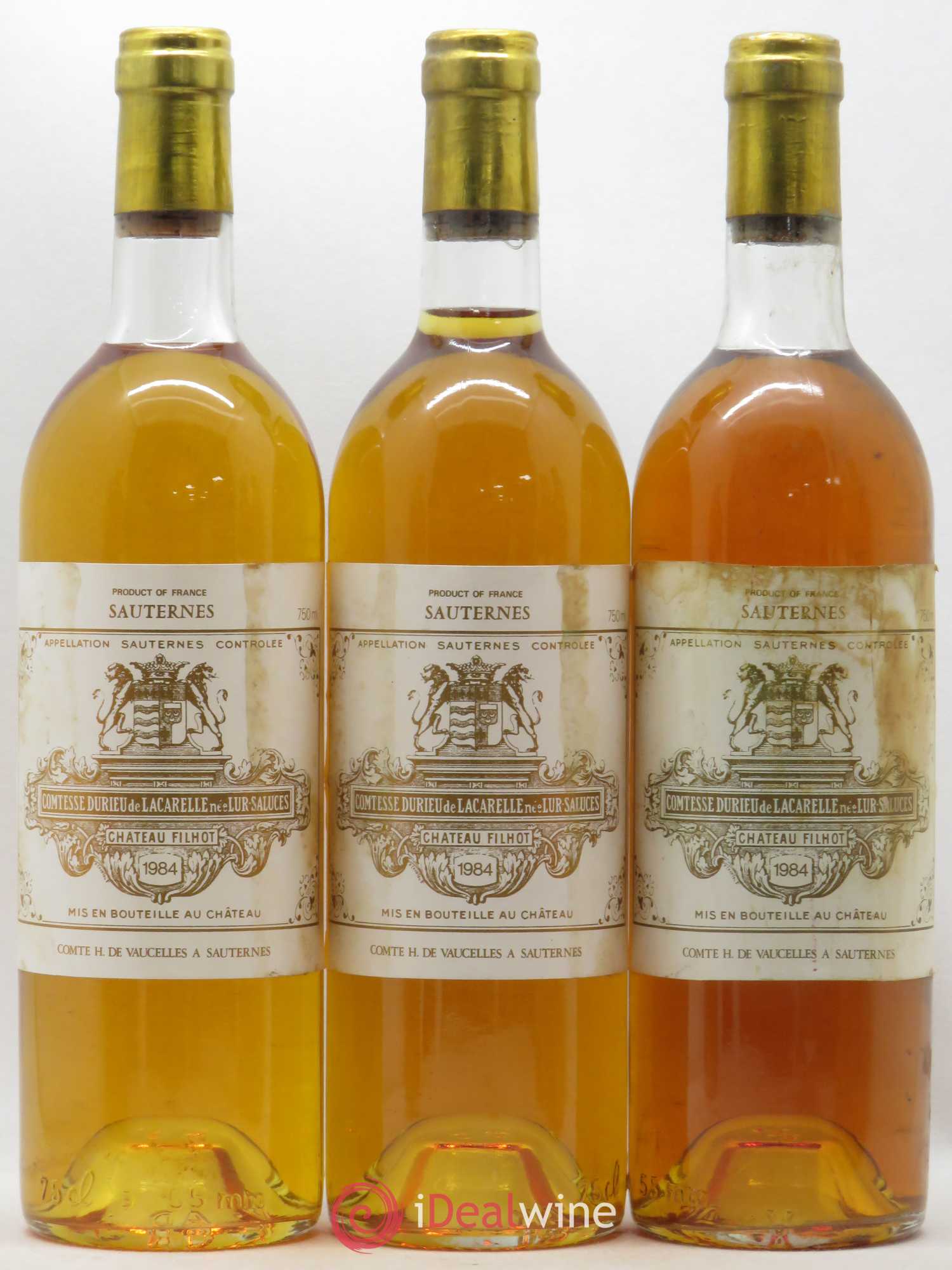 Château Filhot 2ème Grand Cru Classé 1984 - Lotto di 6 bottiglie - 2