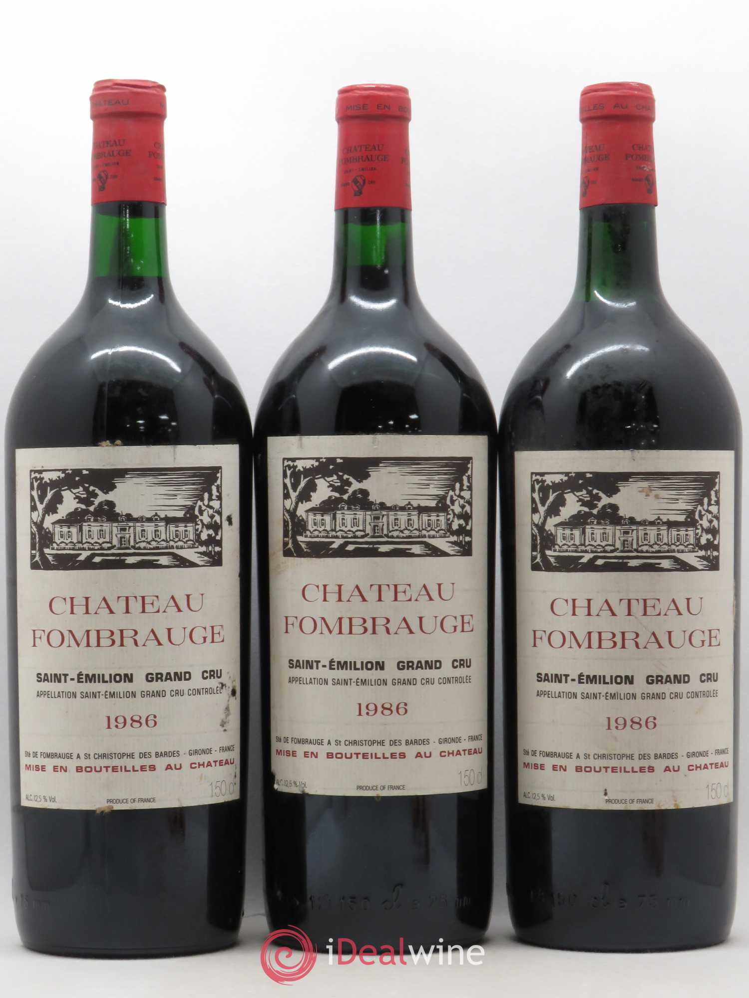 Château Fombrauge Grand Cru Classé 1986 - Lot de 3 magnums - 0