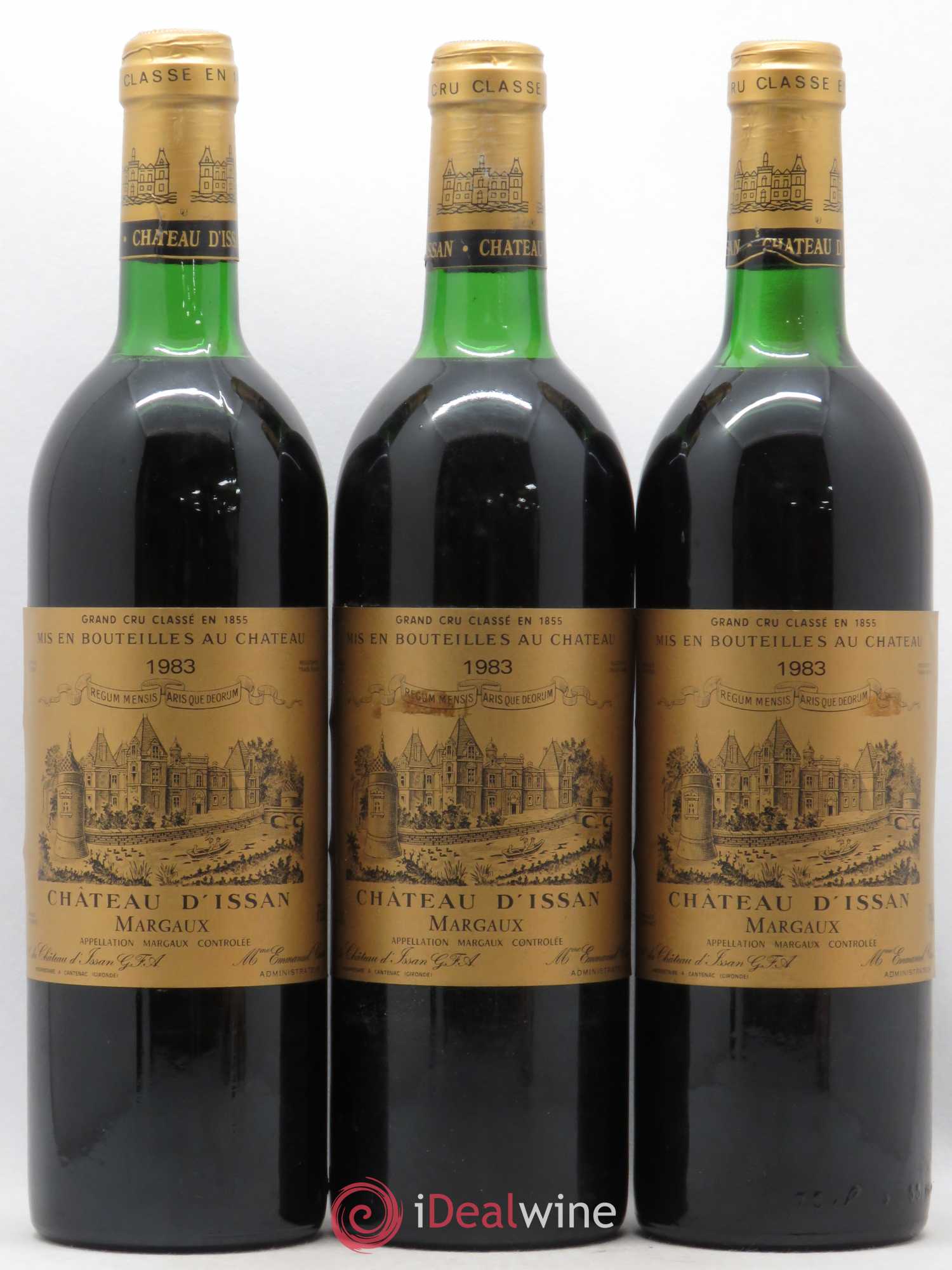 Château d'Issan 3ème Grand Cru Classé 1983 - Lot de 3 bouteilles - 0