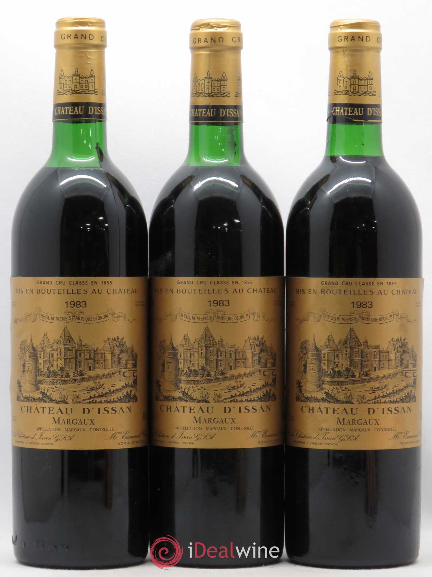 Château d'Issan 3ème Grand Cru Classé 1983 - Lot de 3 bouteilles - 0