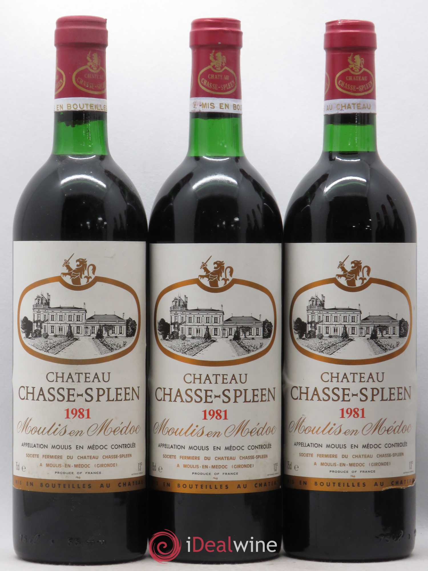 Château Chasse Spleen (sans prix de réserve) 1981 - Lot de 6 bouteilles - 1