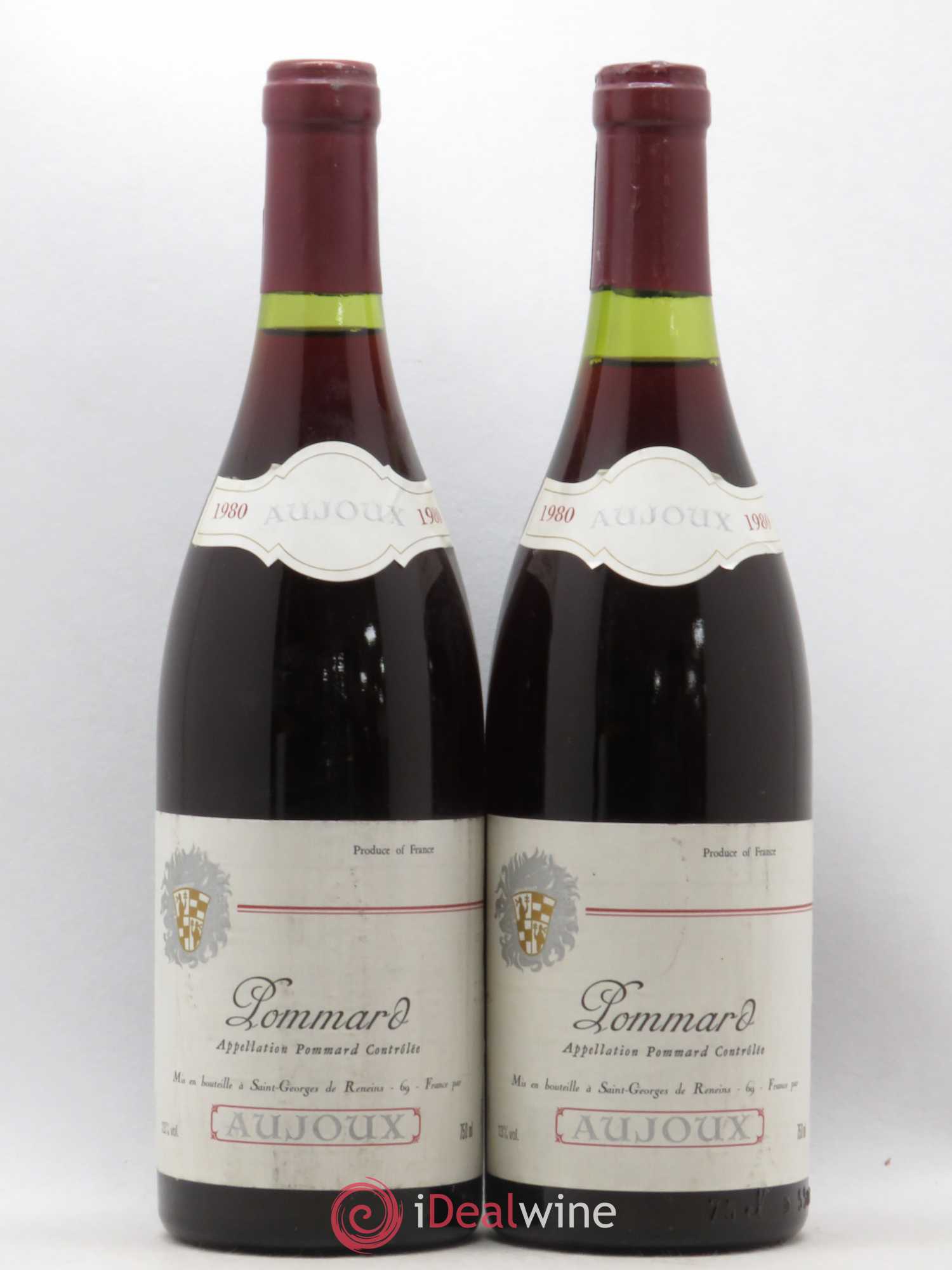 Pommard Aujoux 1980 - Lot de 2 bouteilles - 0