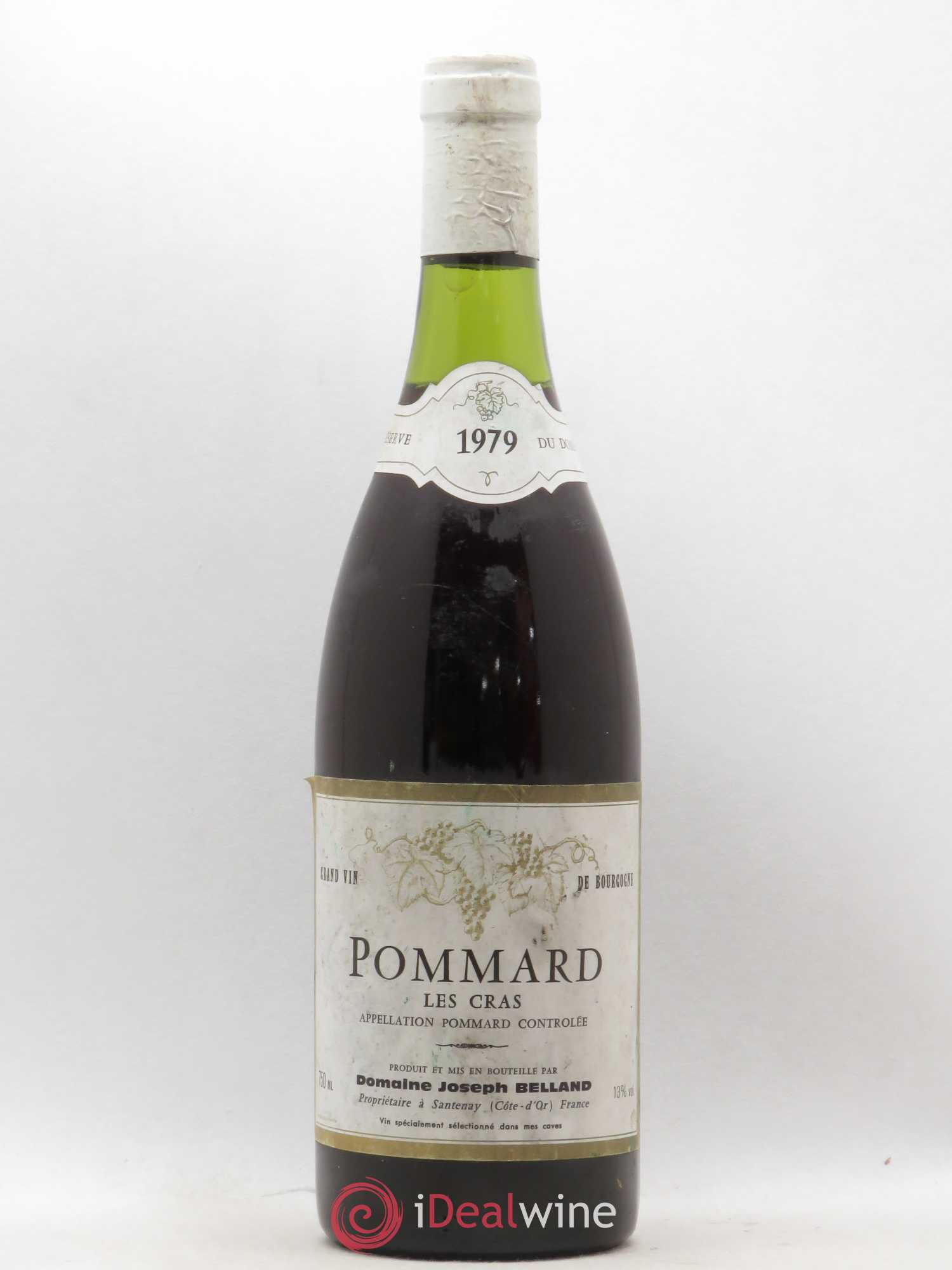 Pommard Les Cras Domaine Joseph Belland 1979 - Posten von 1 Flasche - 0