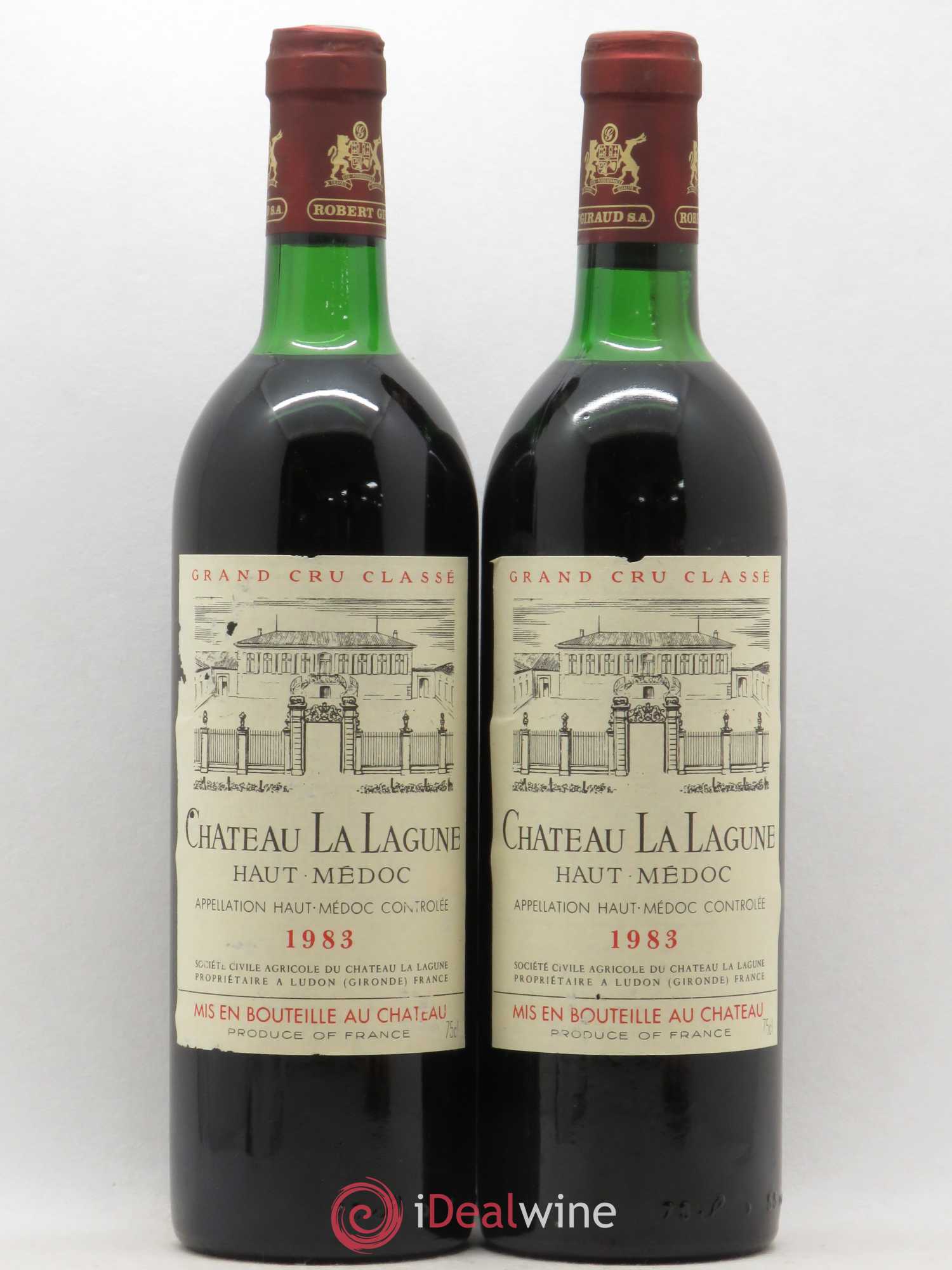 Château la Lagune 3ème Grand Cru Classé 1983 - Lot de 2 bouteilles - 0