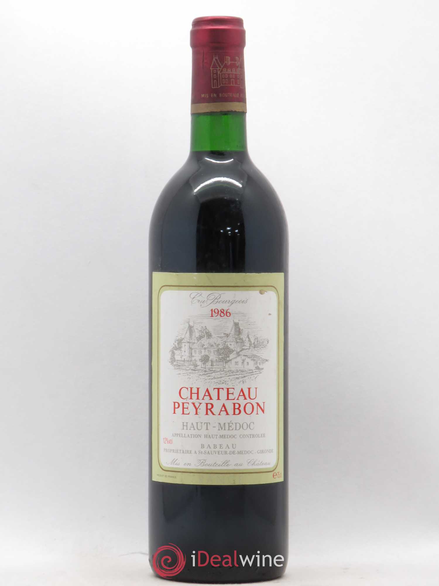 Château Peyrabon Cru Bourgeois 1986 - Lot de 1 bouteille - 0