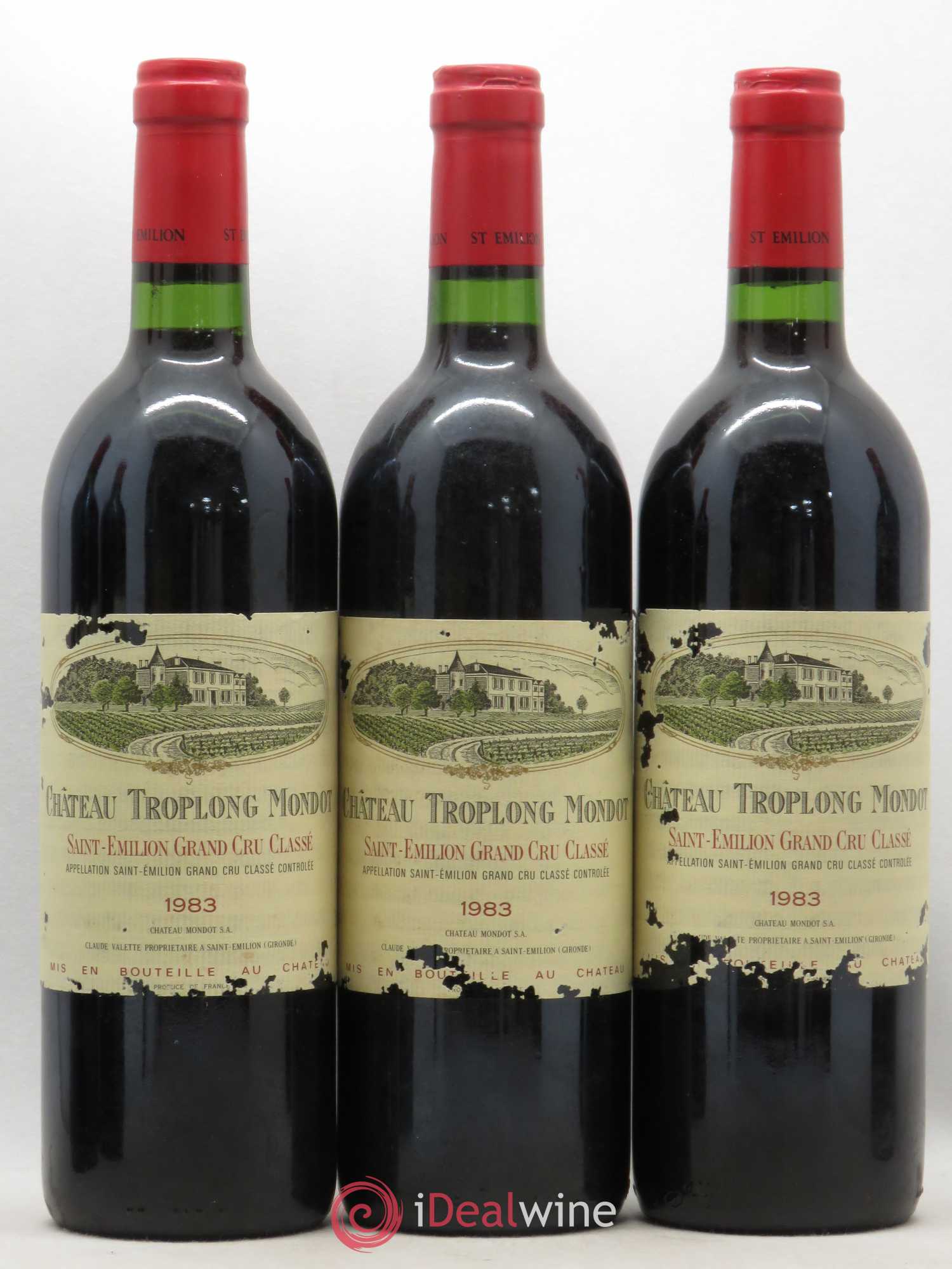 Château Troplong Mondot 1er Grand Cru Classé B 1983 - Lotto di 6 bottiglie - 1