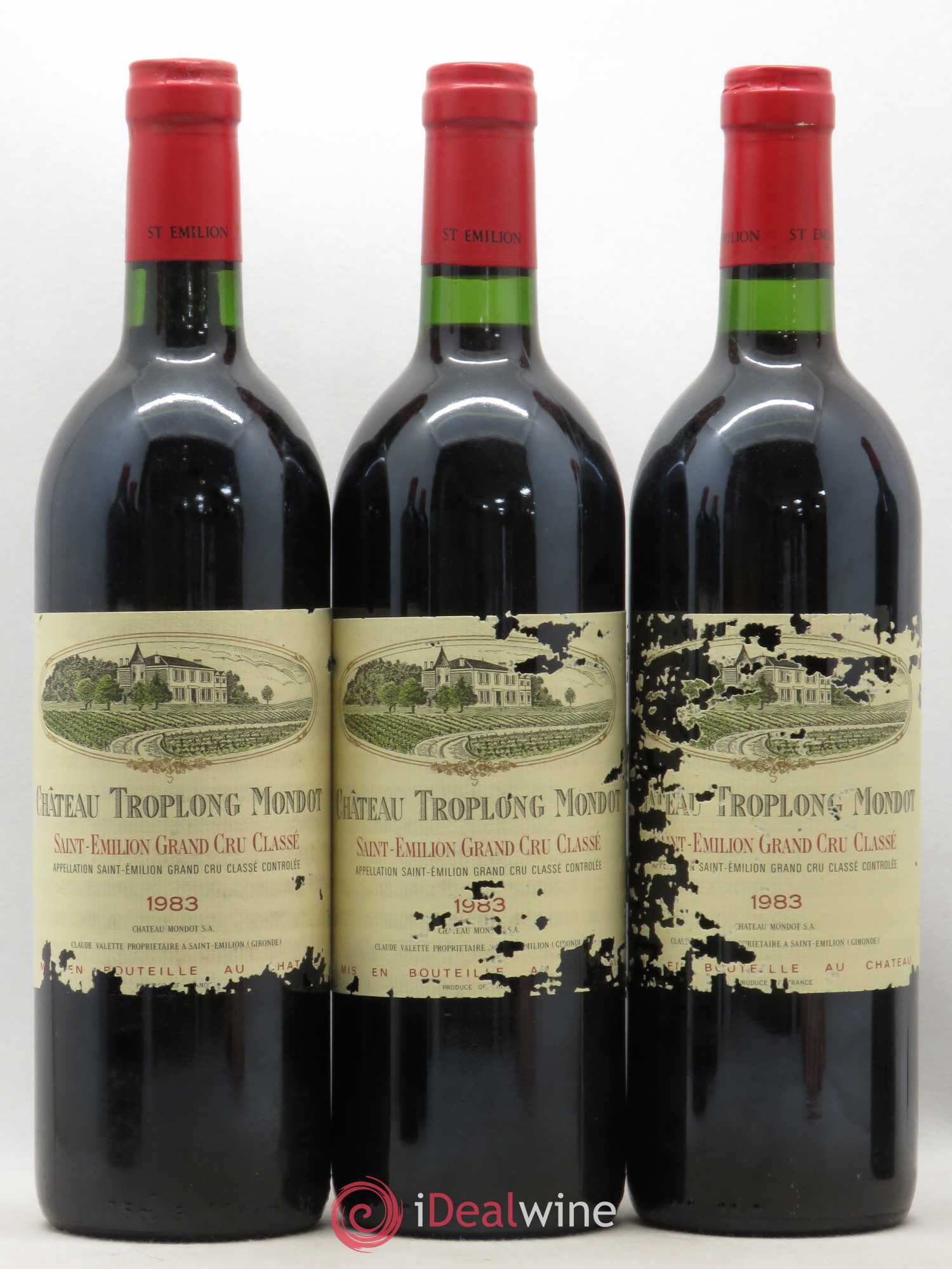Château Troplong Mondot 1er Grand Cru Classé B 1983 - Lotto di 6 bottiglie - 2