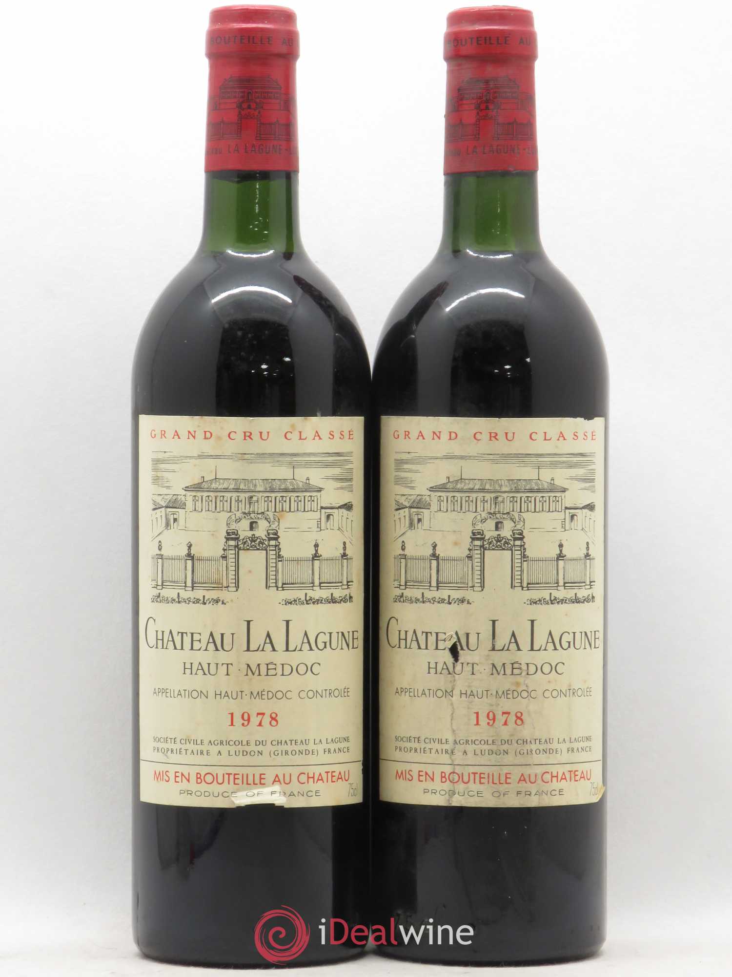 Château la Lagune 3ème Grand Cru Classé 1978 - Lot de 2 bouteilles - 0