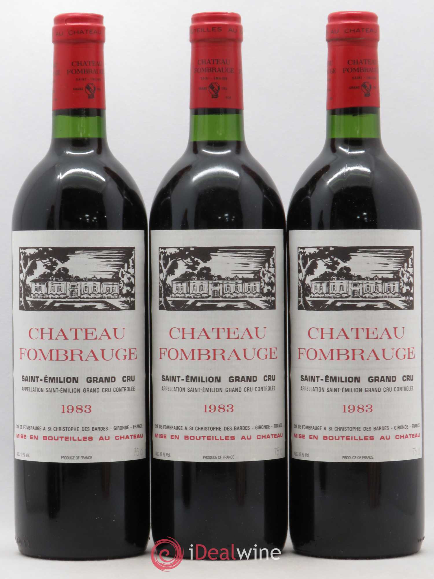 Château Fombrauge Grand Cru Classé 1983 - Lot de 12 bouteilles - 1