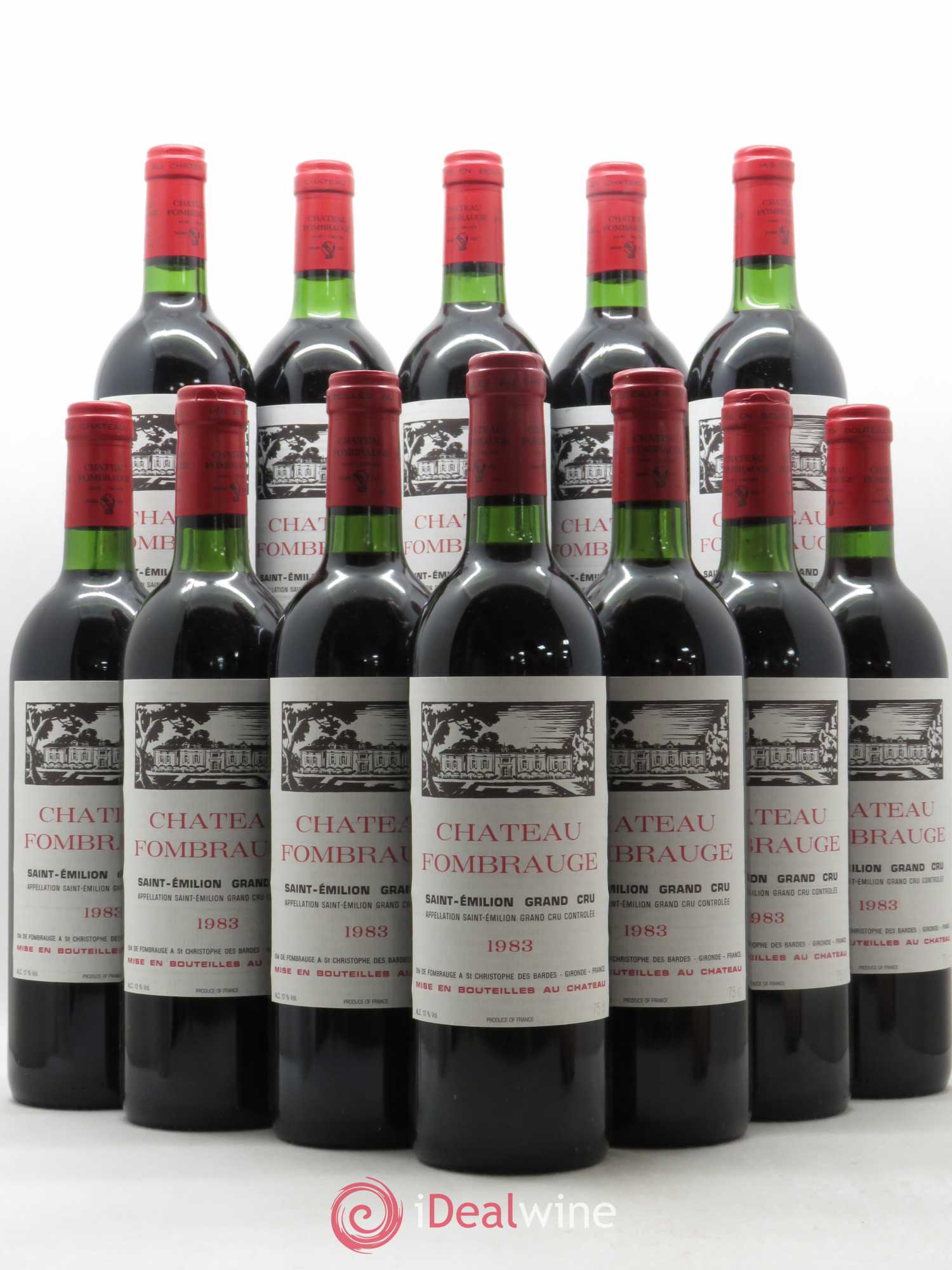 Château Fombrauge Grand Cru Classé 1983 - Lot de 12 bouteilles - 0