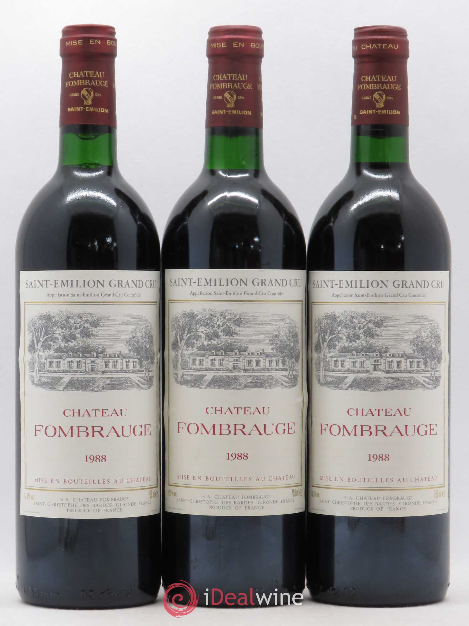 Château Fombrauge Grand Cru Classé 1988 - Lot de 12 bouteilles - 2