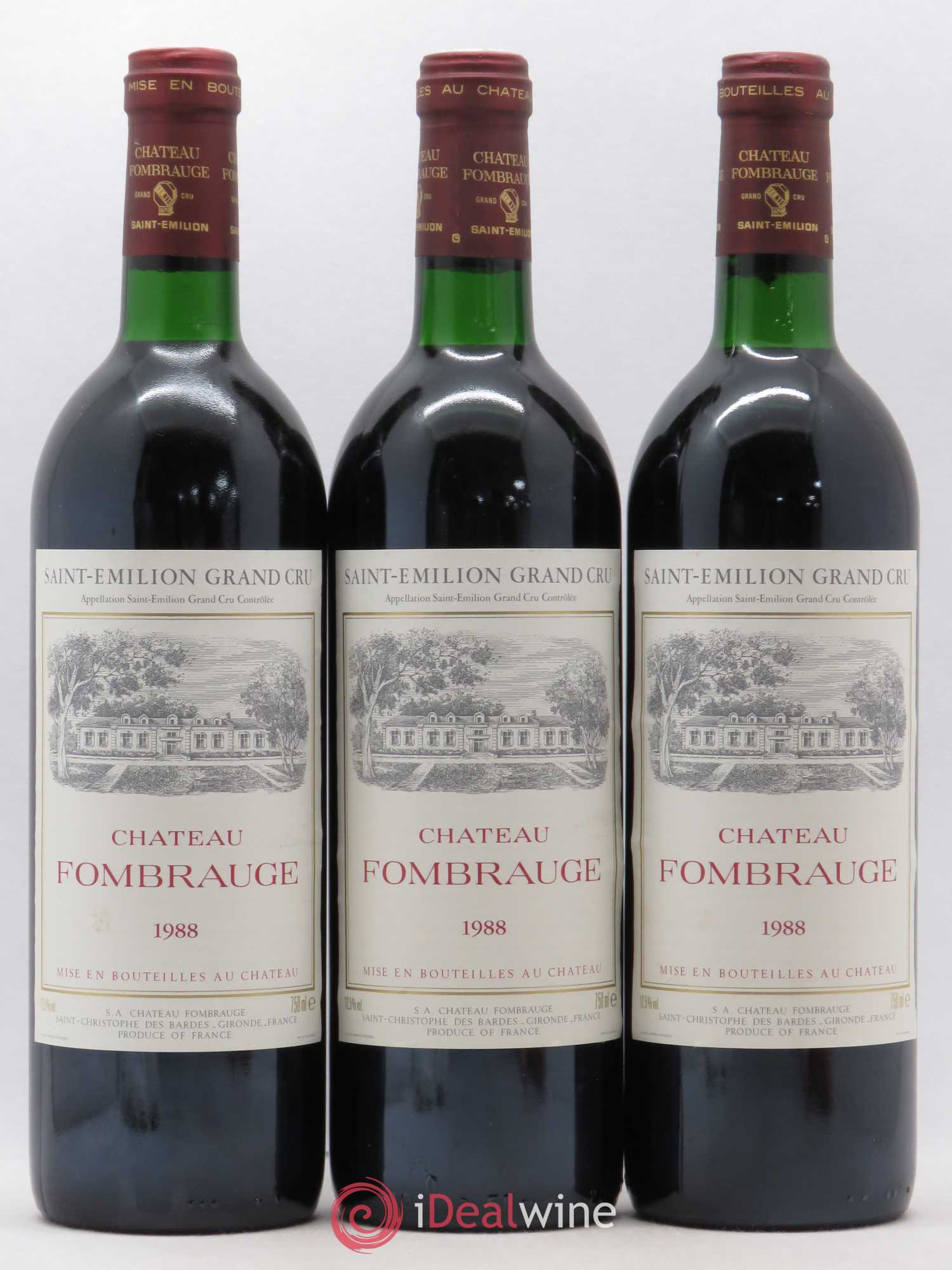 Château Fombrauge Grand Cru Classé 1988 - Lot de 12 bouteilles - 3