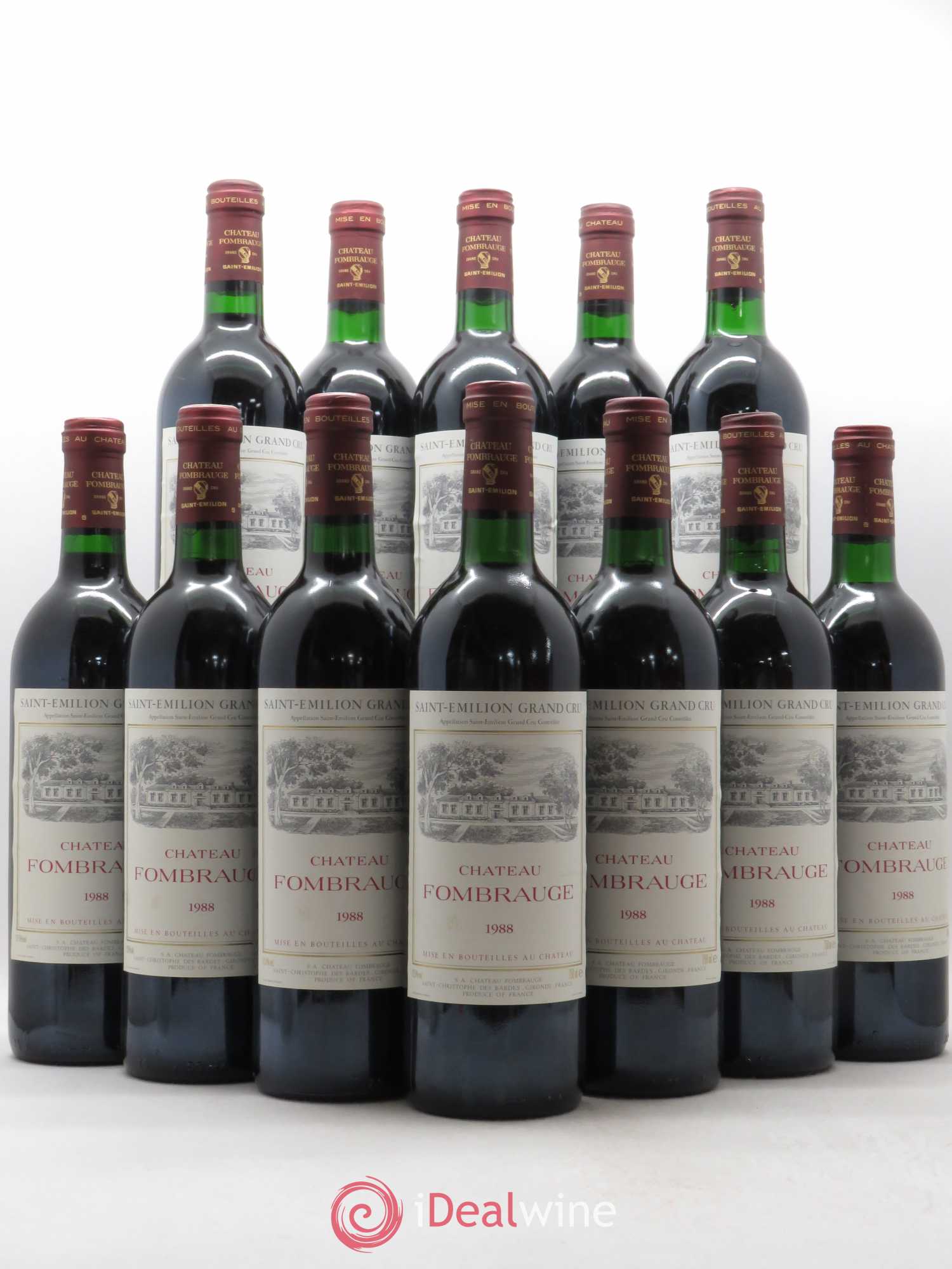 Château Fombrauge Grand Cru Classé 1988 - Lot de 12 bouteilles - 0