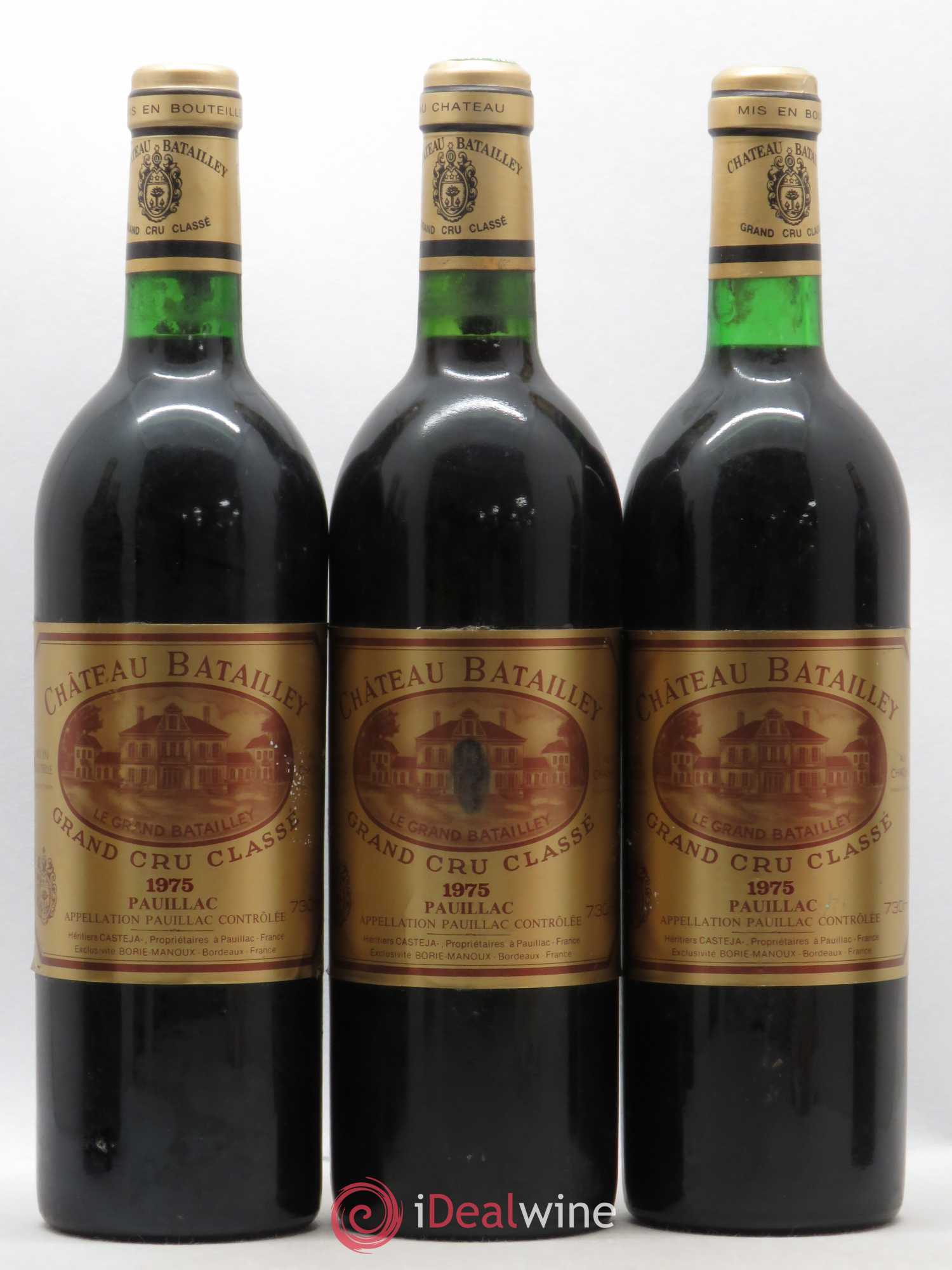 Château Batailley 5ème Grand Cru Classé 1975 - Lot de 6 bouteilles - 1