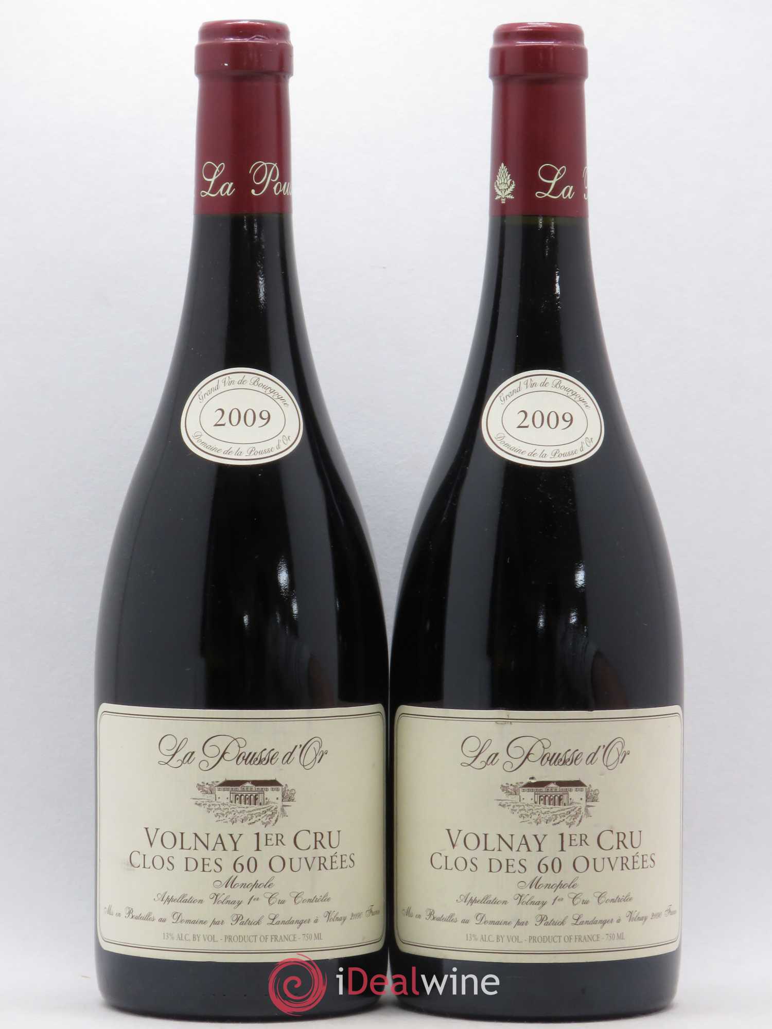Volnay 1er Cru Clos des 60 ouvrées La Pousse d'Or (Domaine de) 2009 - Lot de 2 bouteilles - 0