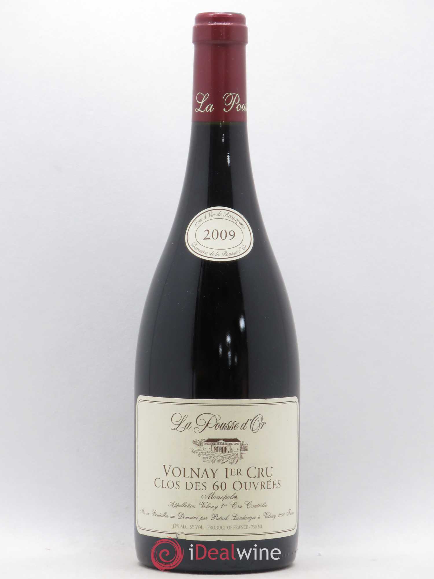 Volnay 1er Cru Clos des 60 ouvrées La Pousse d'Or (Domaine de) 2009 - Lot de 1 bouteille - 0