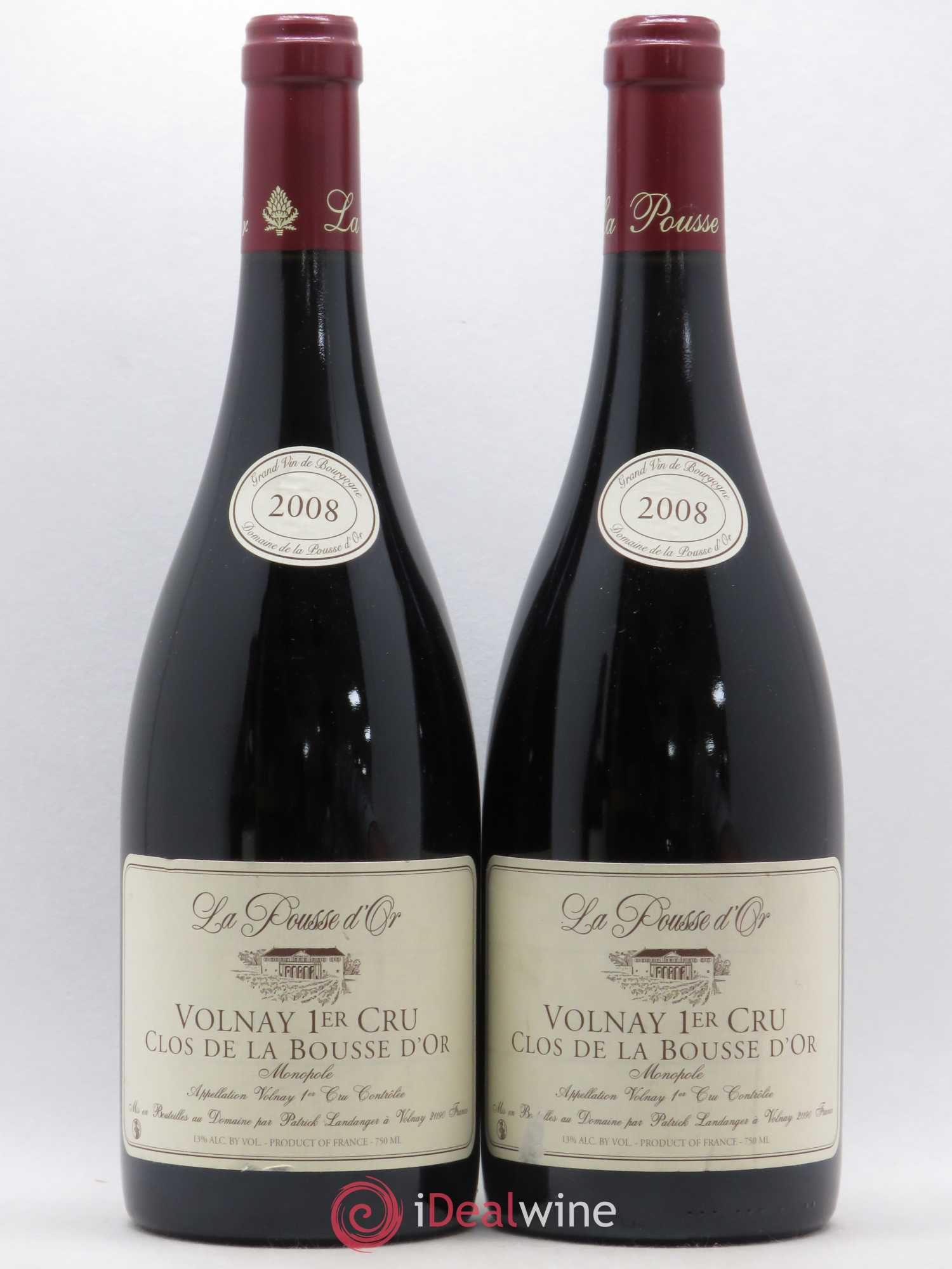 Volnay 1er Cru Clos de la Bousse d'Or La Pousse d'Or (Domaine de) 2008 - Lot de 2 bouteilles - 0