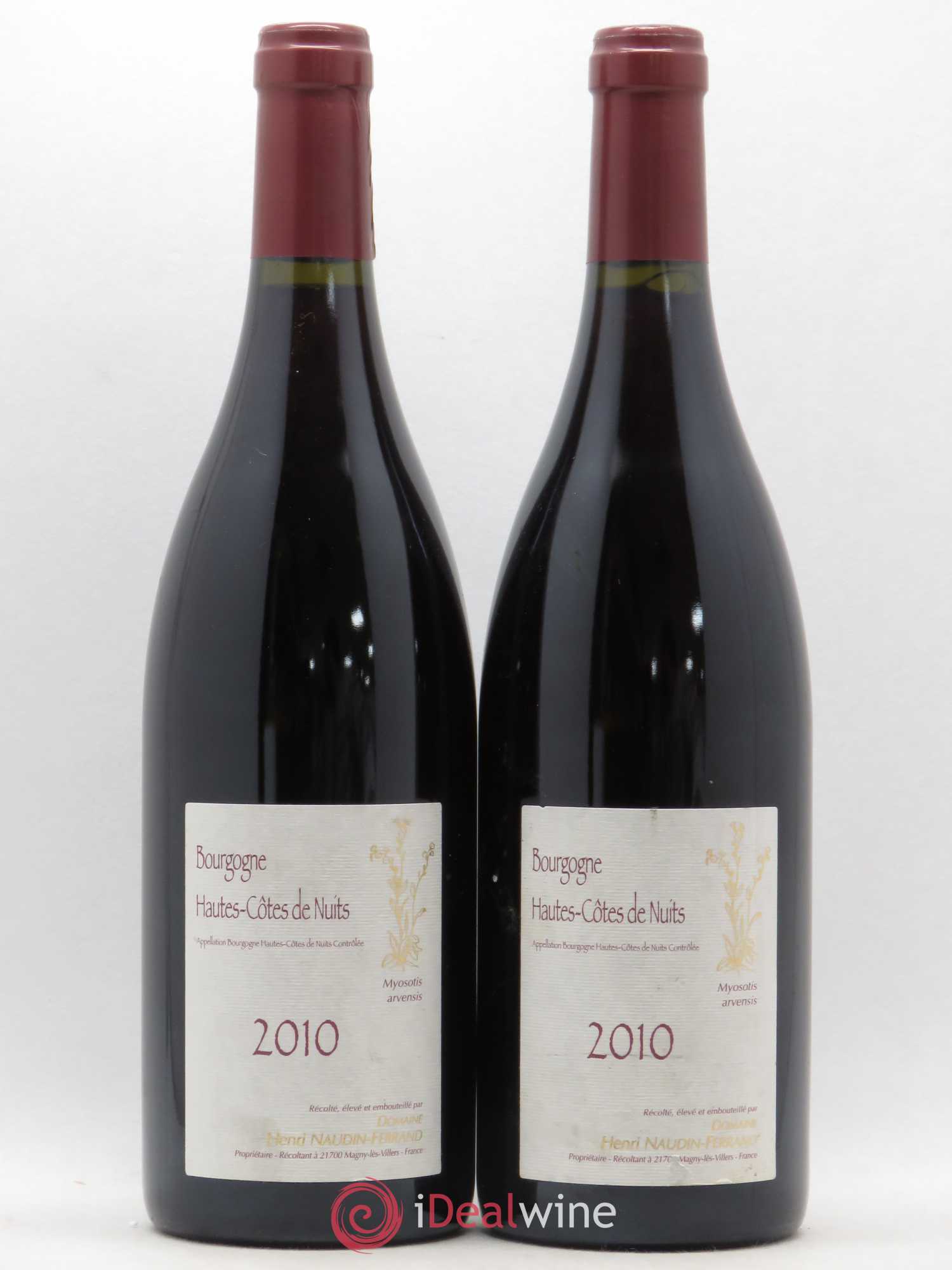 Hautes-Côtes de Nuits Myosotis Arvensis Naudin-Ferrand (Domaine) 2010 - Lot de 2 bouteilles - 0