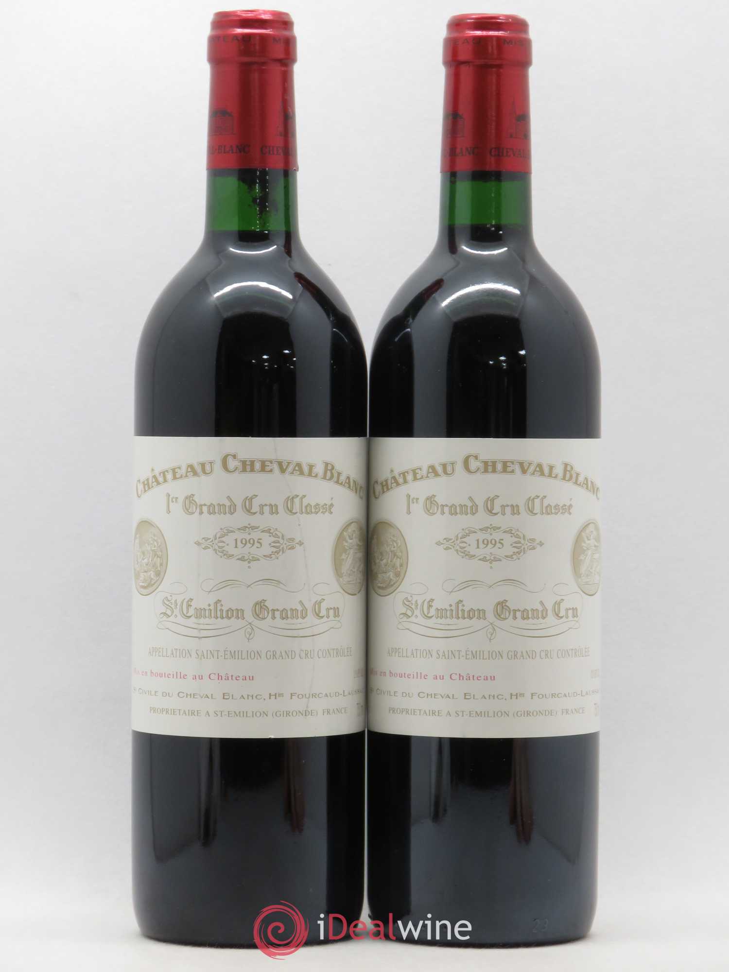 Château Cheval Blanc 1er Grand Cru Classé A 1995 - Lot de 2 bouteilles - 0