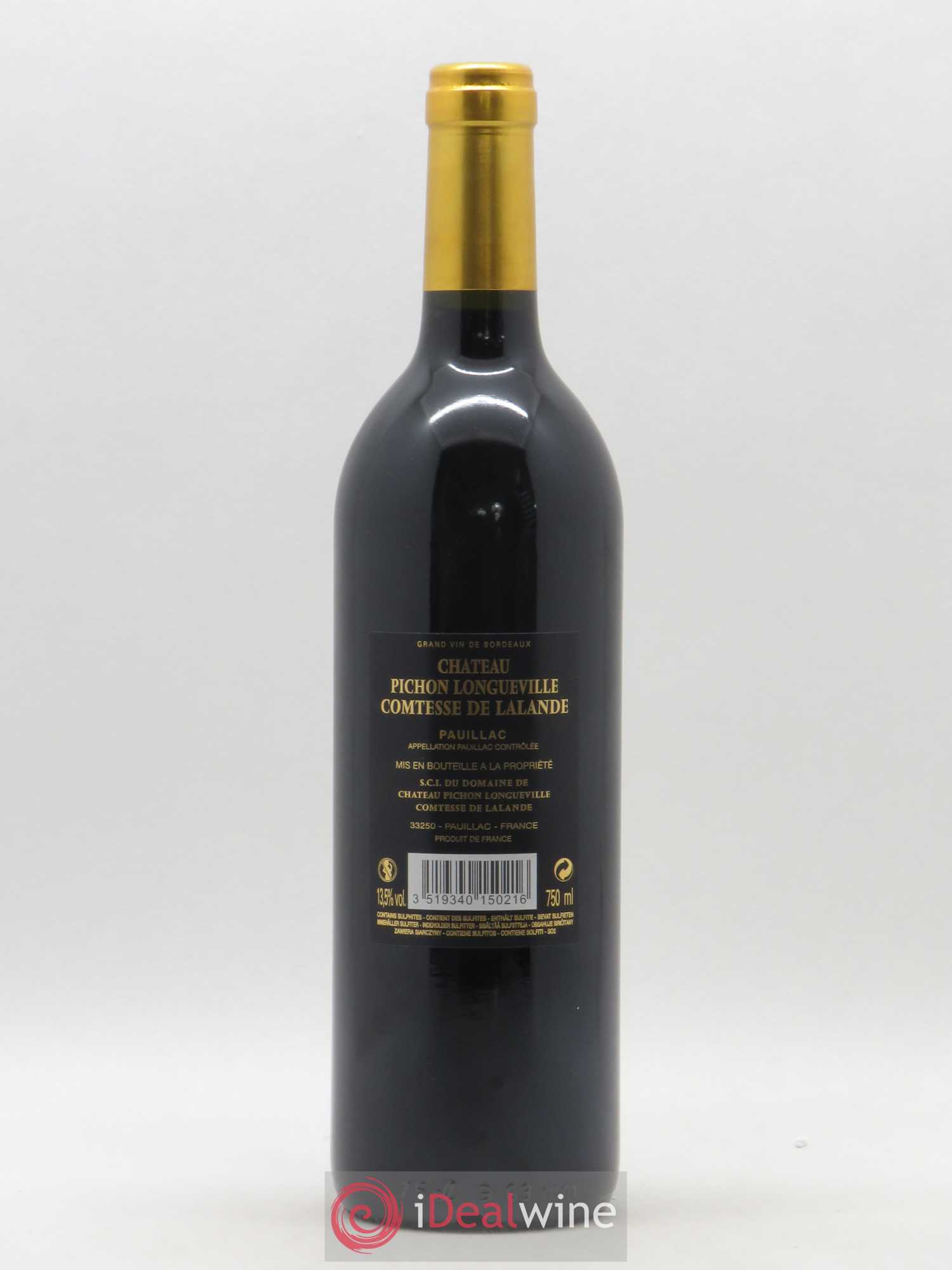 Château Pichon Longueville Comtesse de Lalande 2ème Grand Cru Classé 2015 - Lot de 1 bouteille - 1