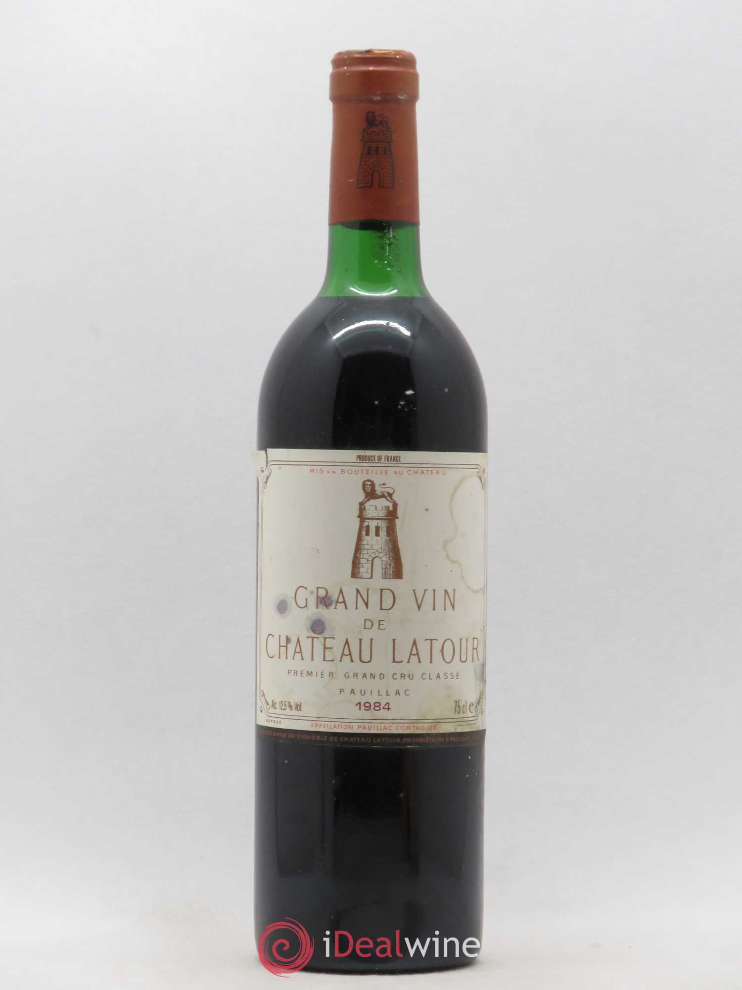 Château Latour 1er Grand Cru Classé 1984 - Lot de 1 bouteille - 0