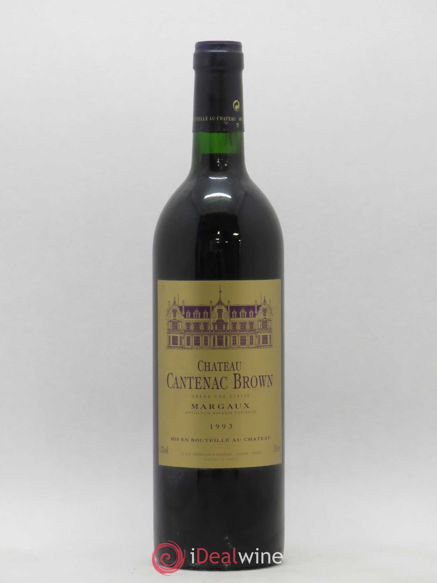 Château Cantenac Brown 3ème Grand Cru Classé 1993 - Lot de 1 bouteille - 0