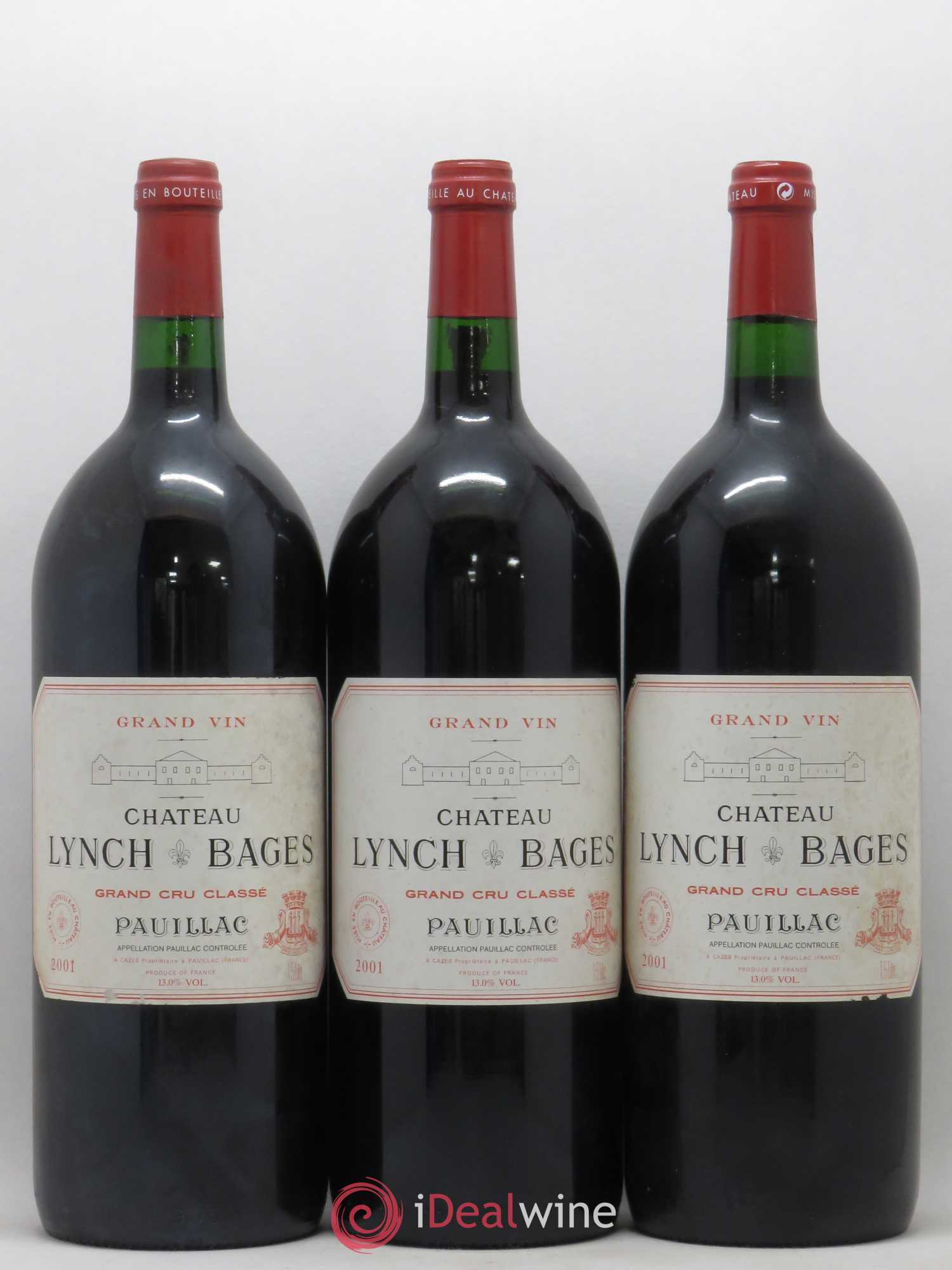 Château Lynch Bages 5ème Grand Cru Classé 2001 - Lot de 6 magnums - 2