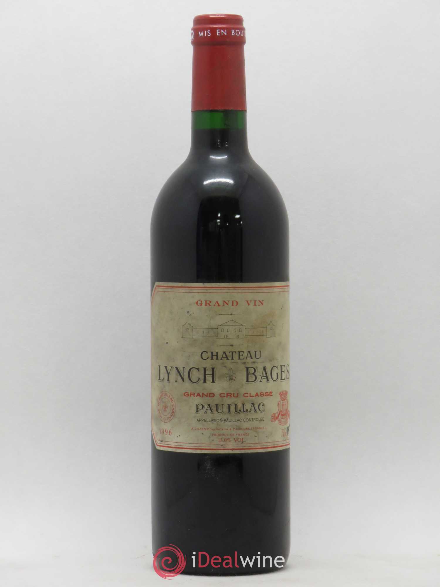 Château Lynch Bages 5ème Grand Cru Classé 1996 - Lot de 1 bouteille - 0