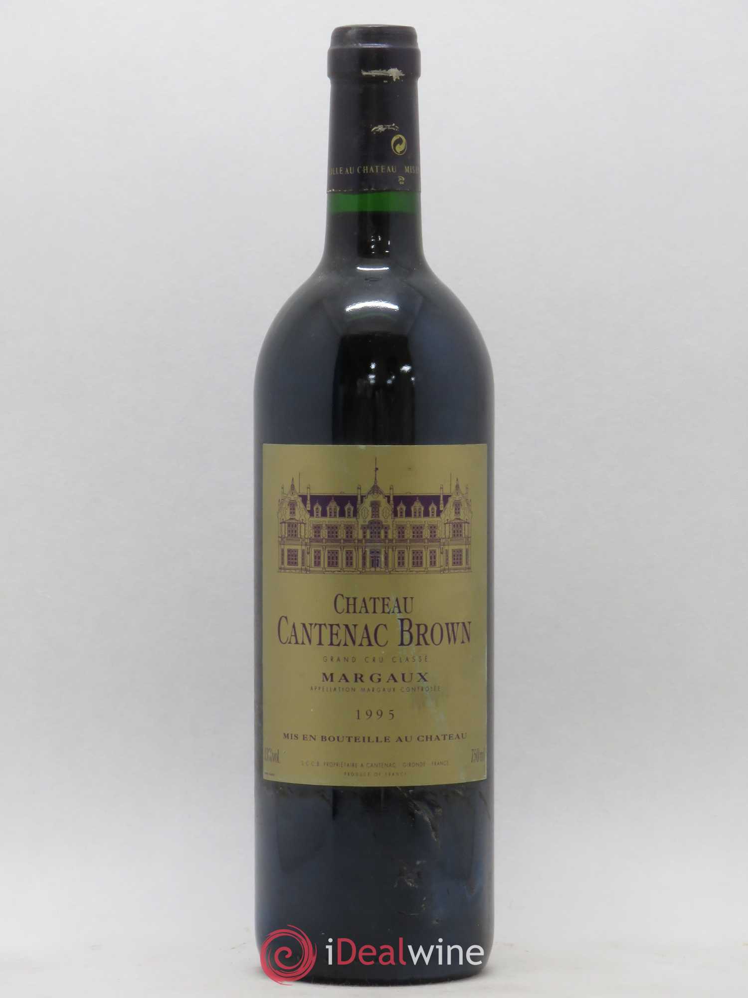 Château Cantenac Brown 3ème Grand Cru Classé 1995 - Lot de 1 bouteille - 0