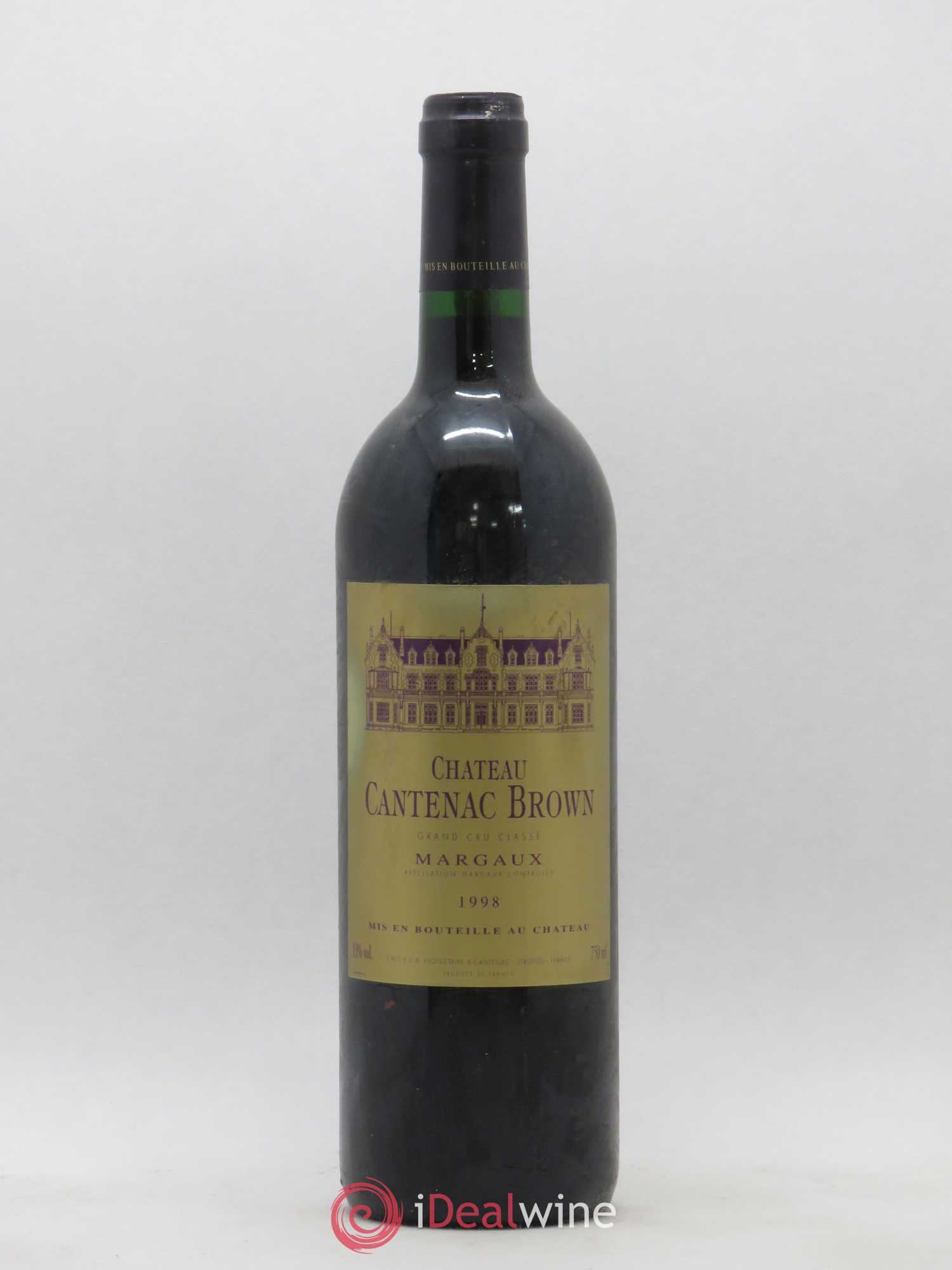 Château Cantenac Brown 3ème Grand Cru Classé 1998 - Lot de 1 bouteille - 0
