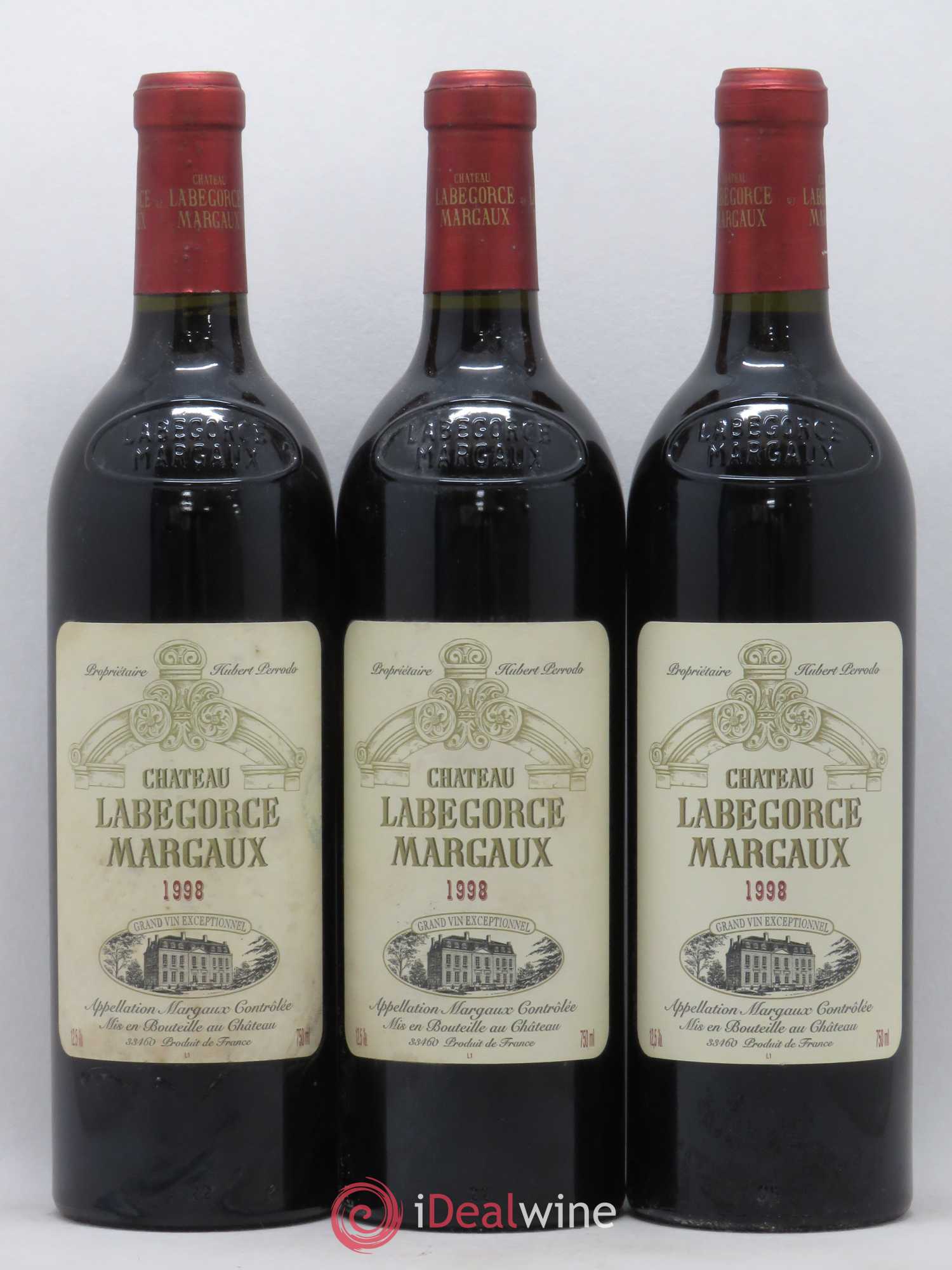 Château Labegorce Cru Bourgeois 1998 - Lot de 3 bouteilles - 0