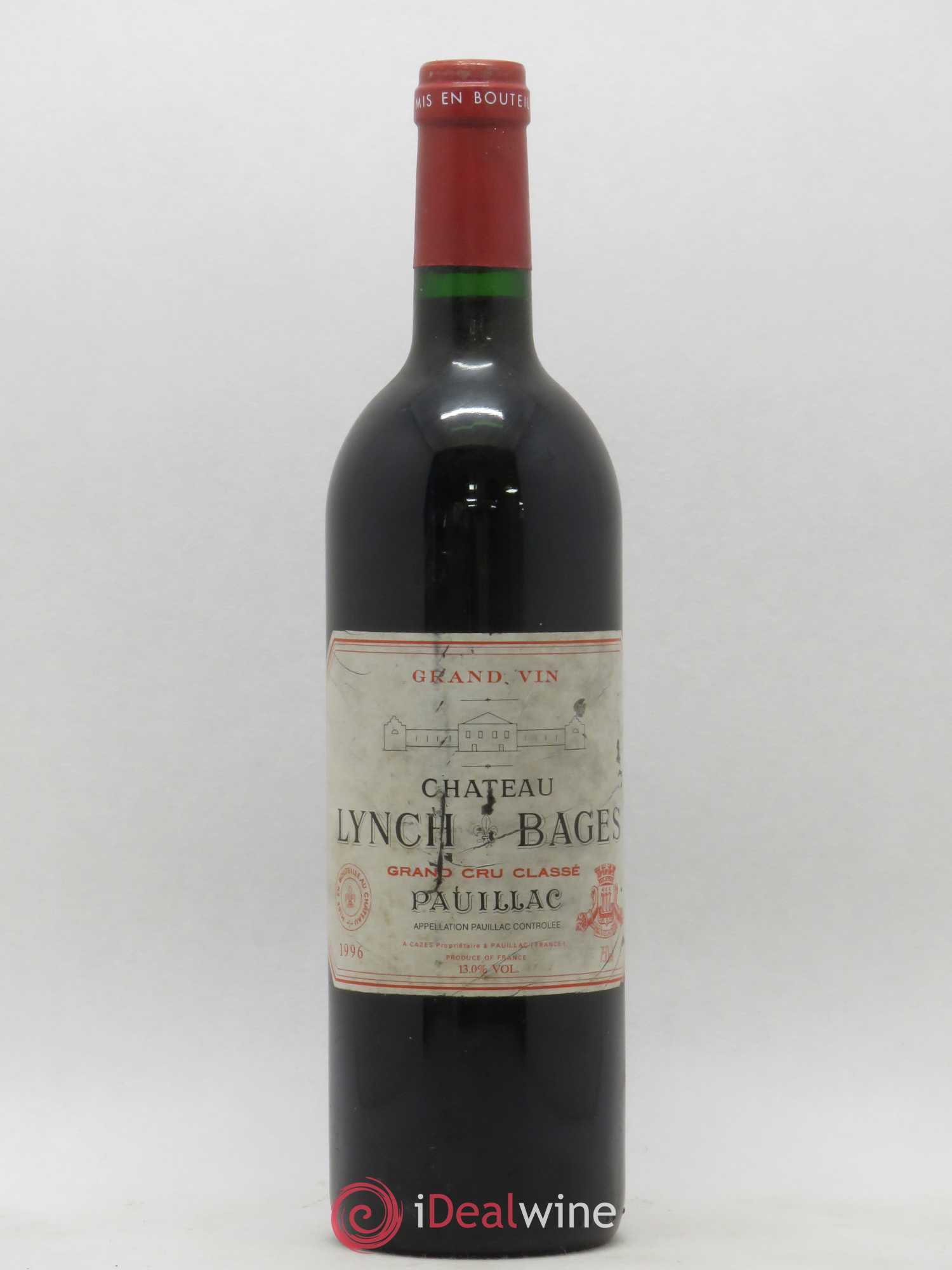 Château Lynch Bages 5ème Grand Cru Classé 1996 - Lot de 1 bouteille - 0