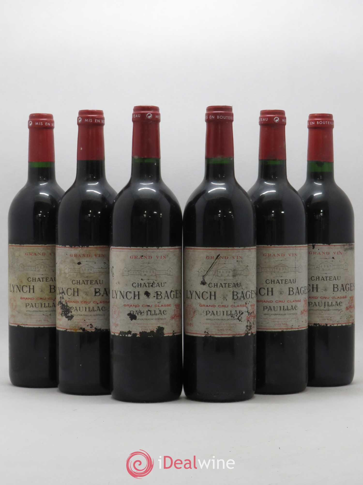 Château Lynch Bages 5ème Grand Cru Classé 1999 - Lot de 6 bouteilles - 0