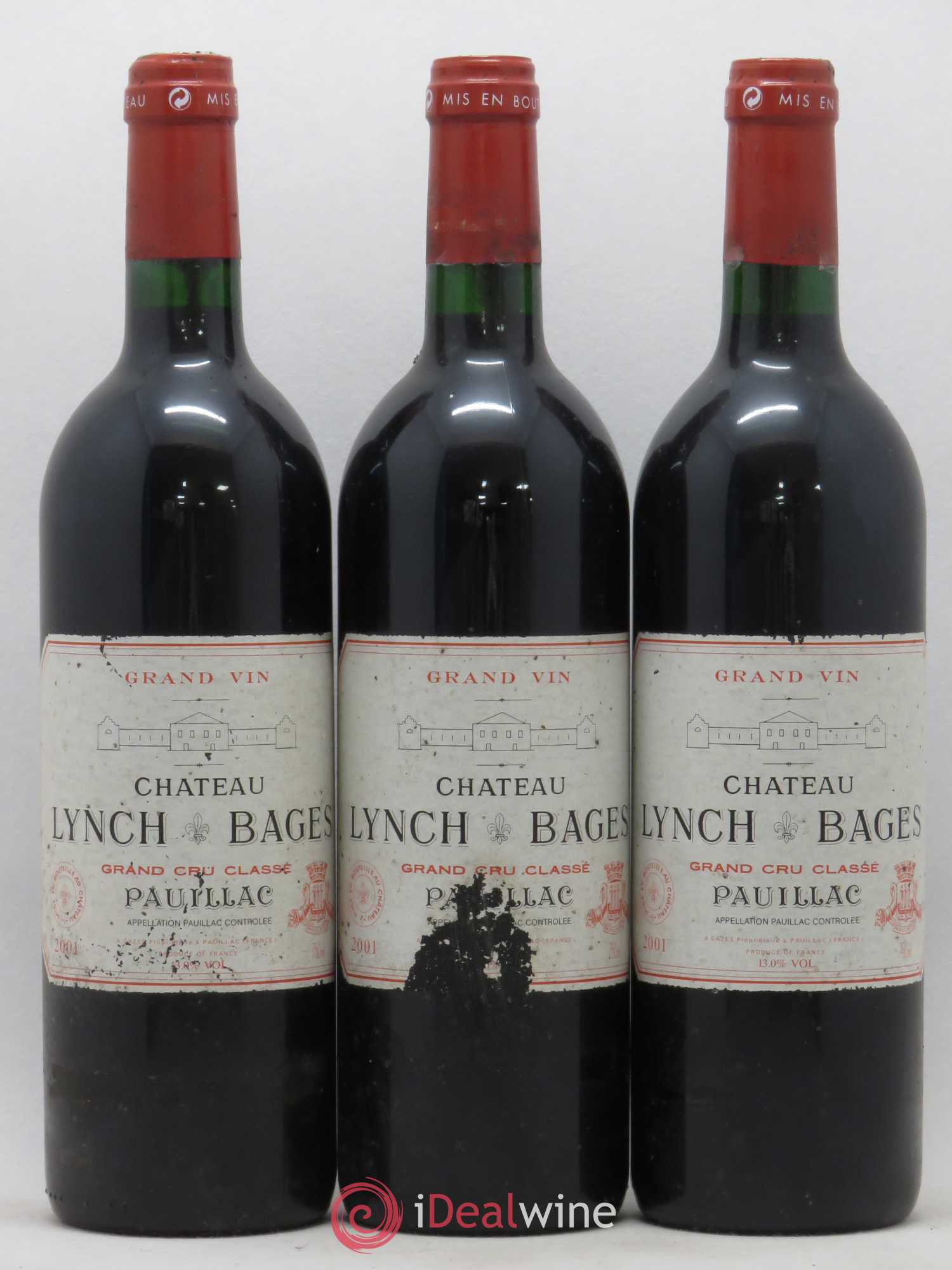 Château Lynch Bages 5ème Grand Cru Classé 2001 - Lot de 12 bouteilles - 1