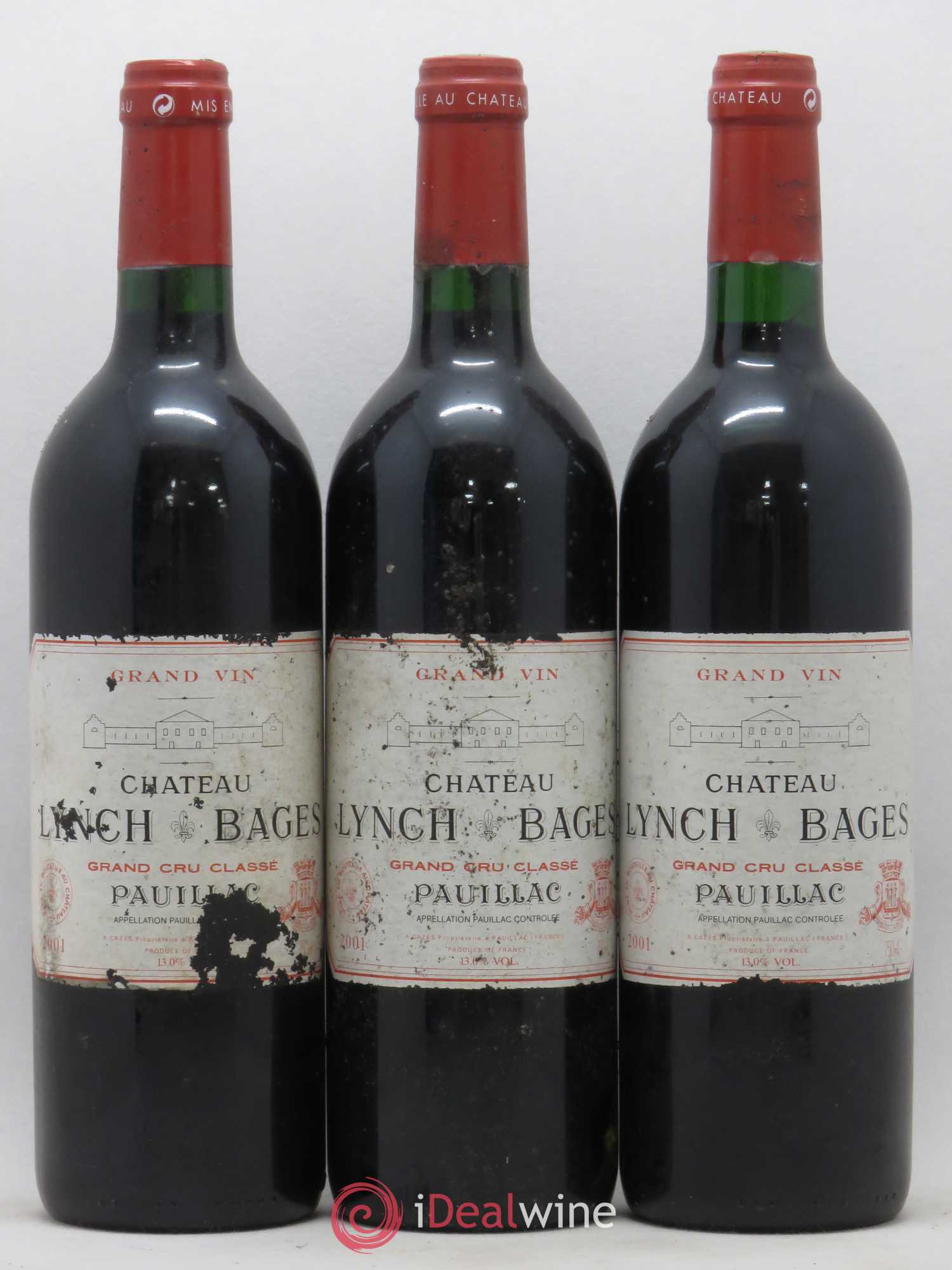 Château Lynch Bages 5ème Grand Cru Classé 2001 - Lot de 12 bouteilles - 3