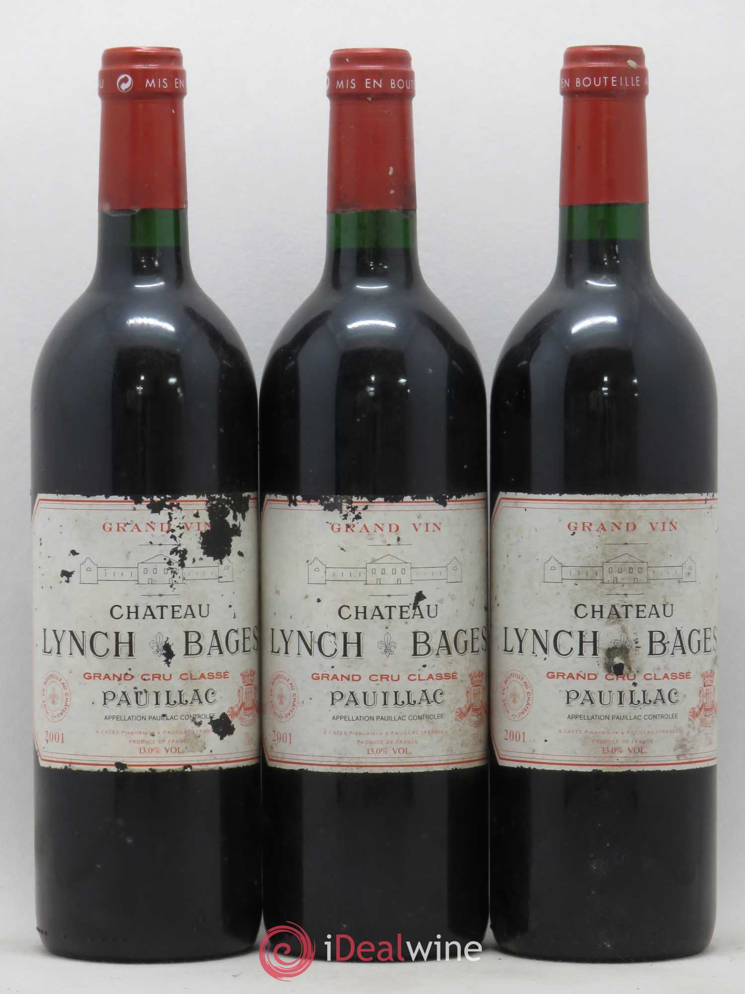 Château Lynch Bages 5ème Grand Cru Classé 2001 - Lot de 12 bouteilles - 4