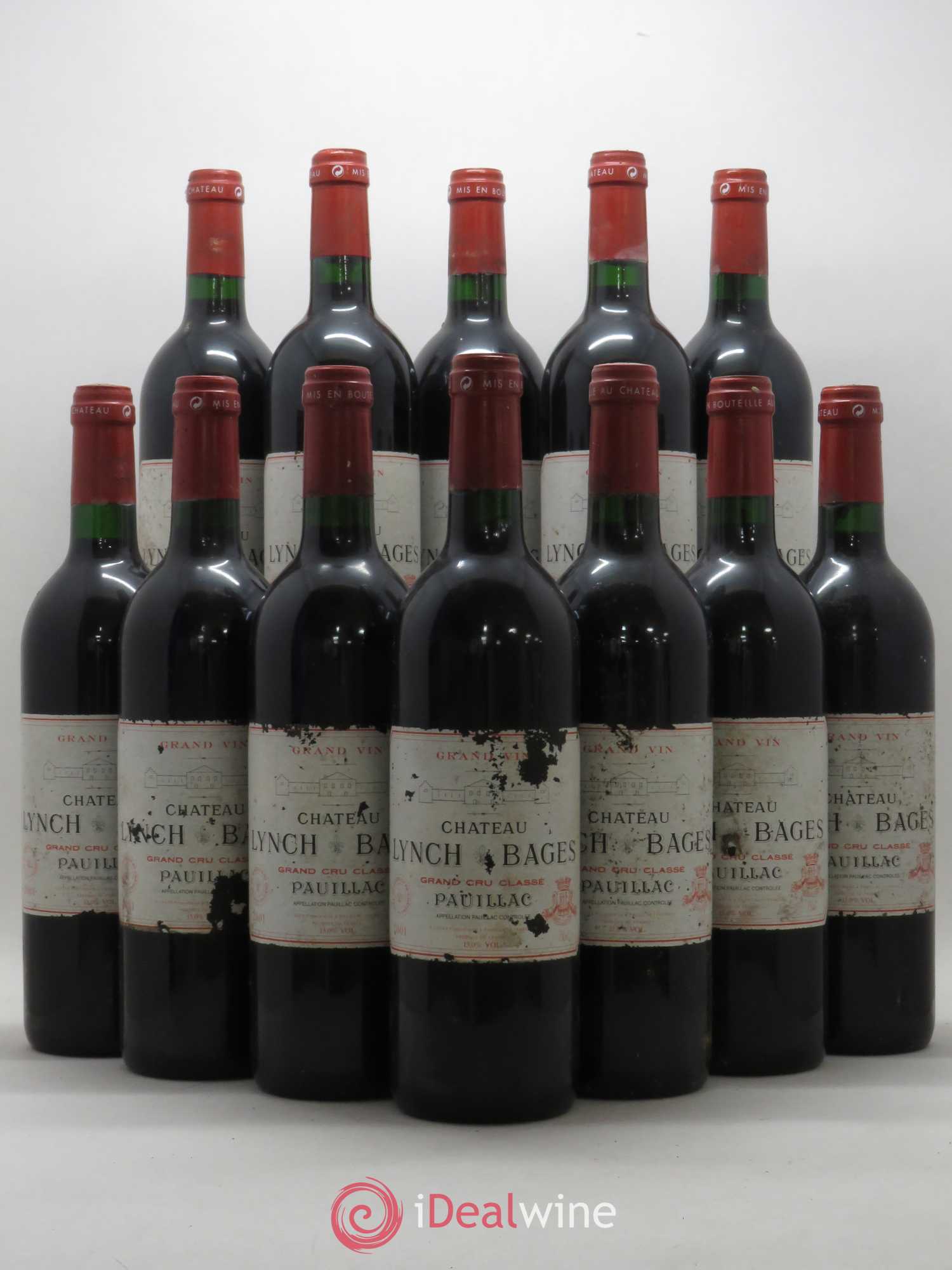 Château Lynch Bages 5ème Grand Cru Classé 2001 - Lot de 12 bouteilles - 0