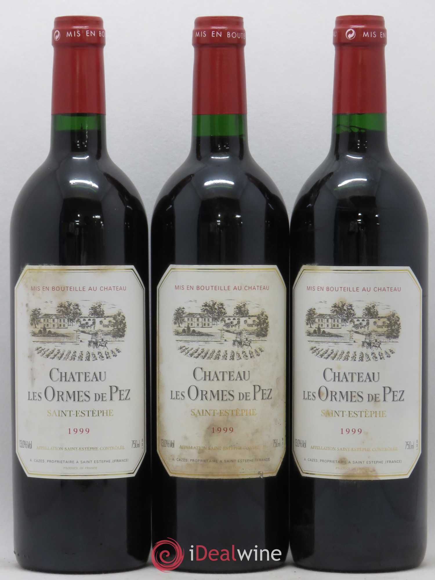 Château les Ormes de Pez 1999 - Lot de 3 bouteilles - 0