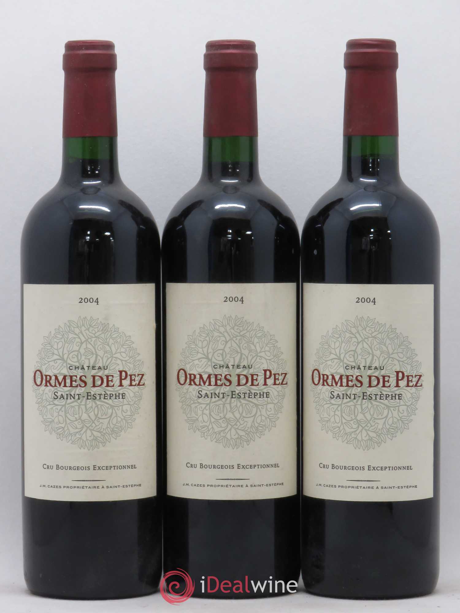 Château les Ormes de Pez 2004 - Lot de 3 bouteilles - 0