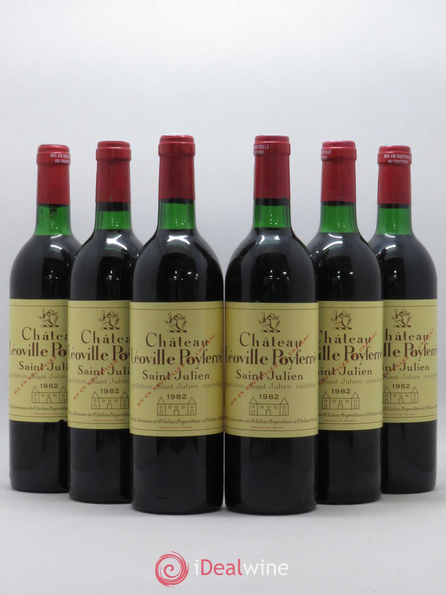 Château Léoville Poyferré 2ème Grand Cru Classé 1982 - Lot de 6 bouteilles - 0