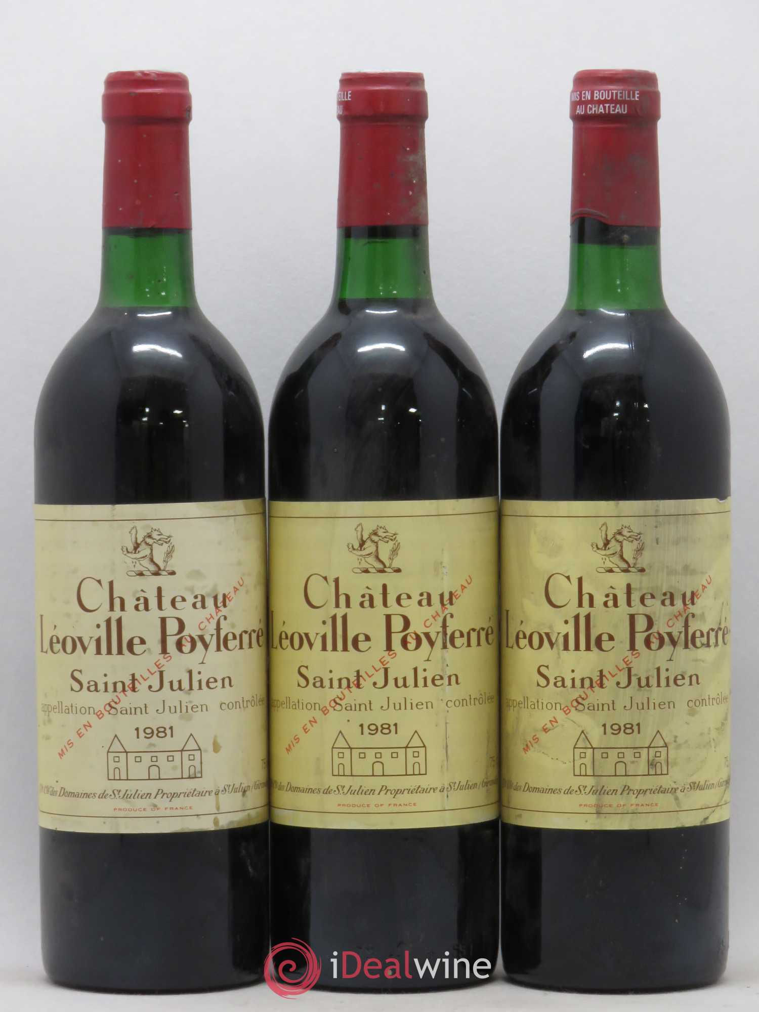 Château Léoville Poyferré 2ème Grand Cru Classé 1981 - Lot de 6 bouteilles - 1