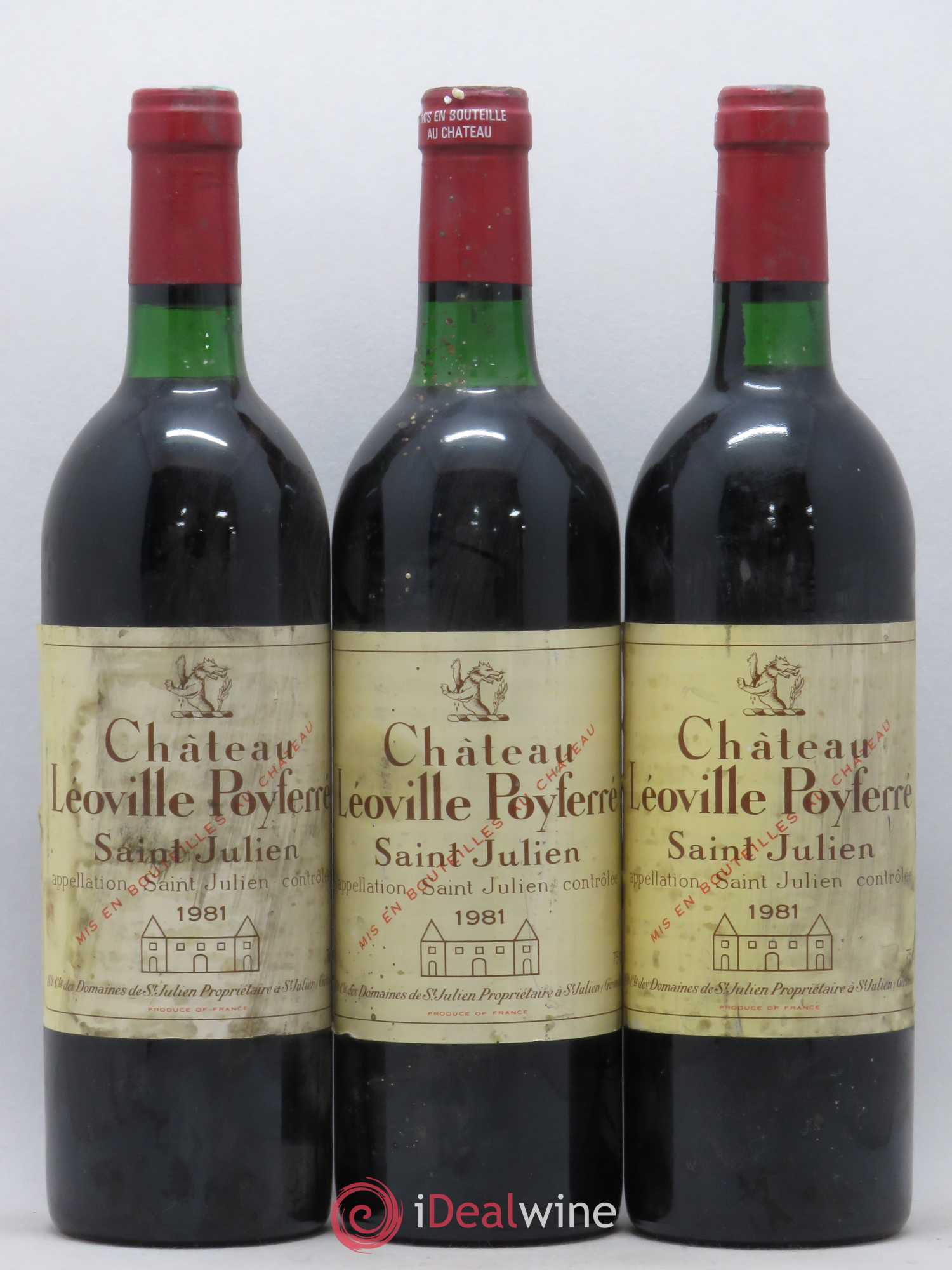 Château Léoville Poyferré 2ème Grand Cru Classé 1981 - Lot de 6 bouteilles - 2