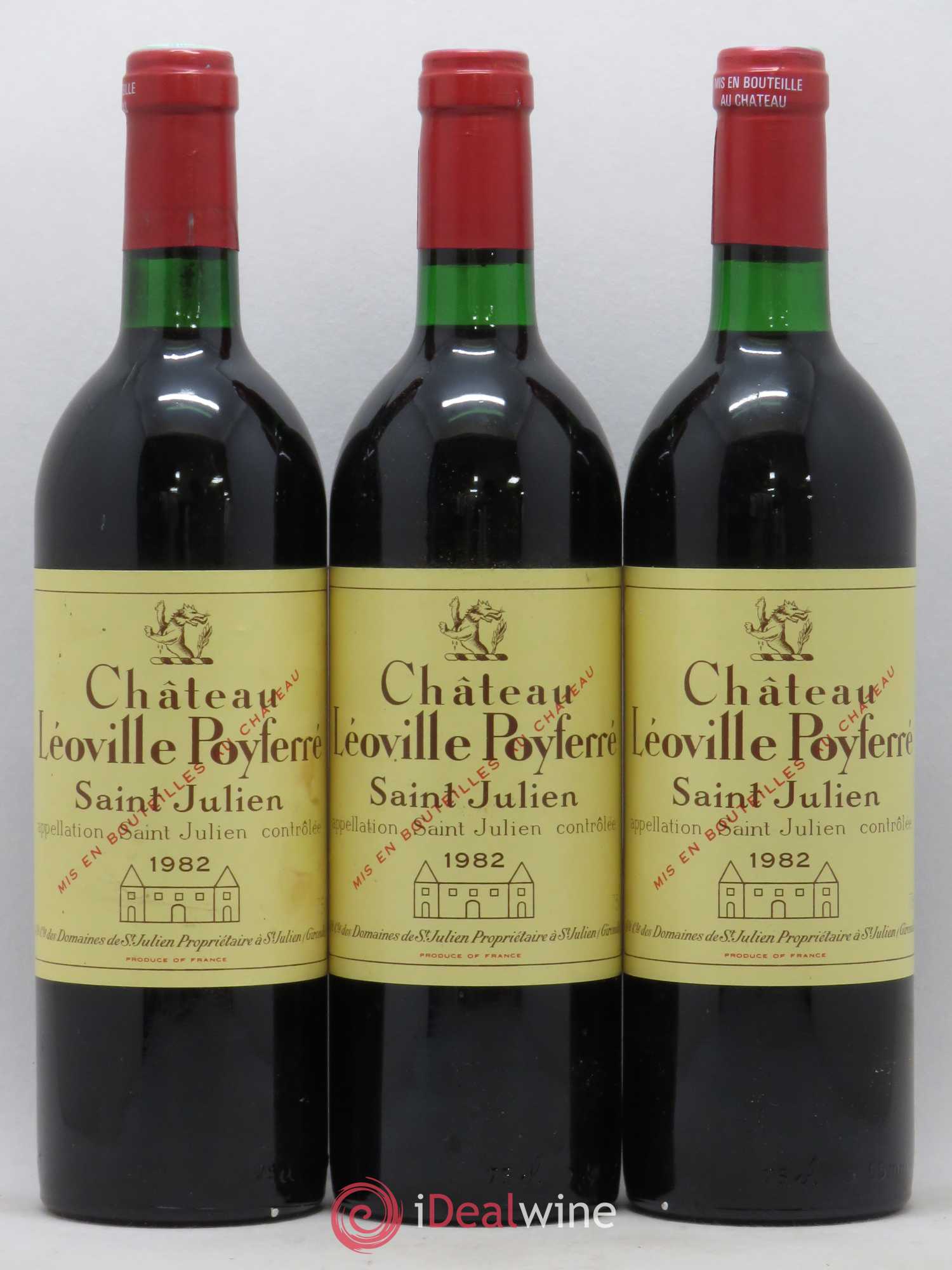 Château Léoville Poyferré 2ème Grand Cru Classé 1982 - Lot de 12 bouteilles - 1