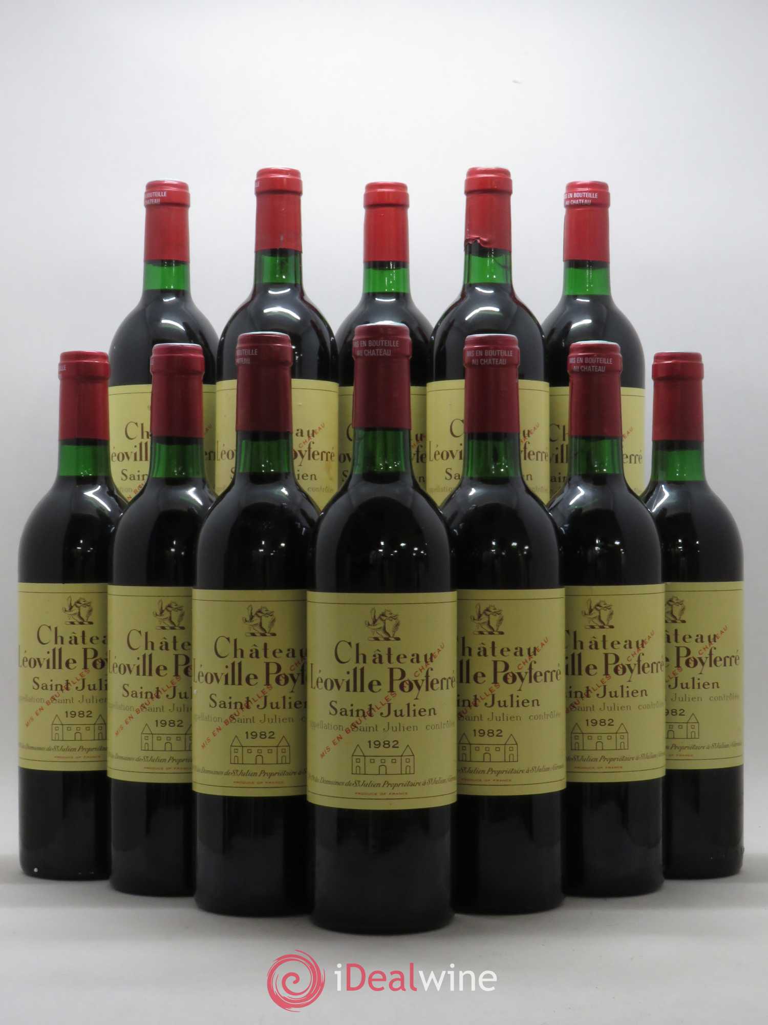 Château Léoville Poyferré 2ème Grand Cru Classé 1982 - Lot de 12 bouteilles - 0