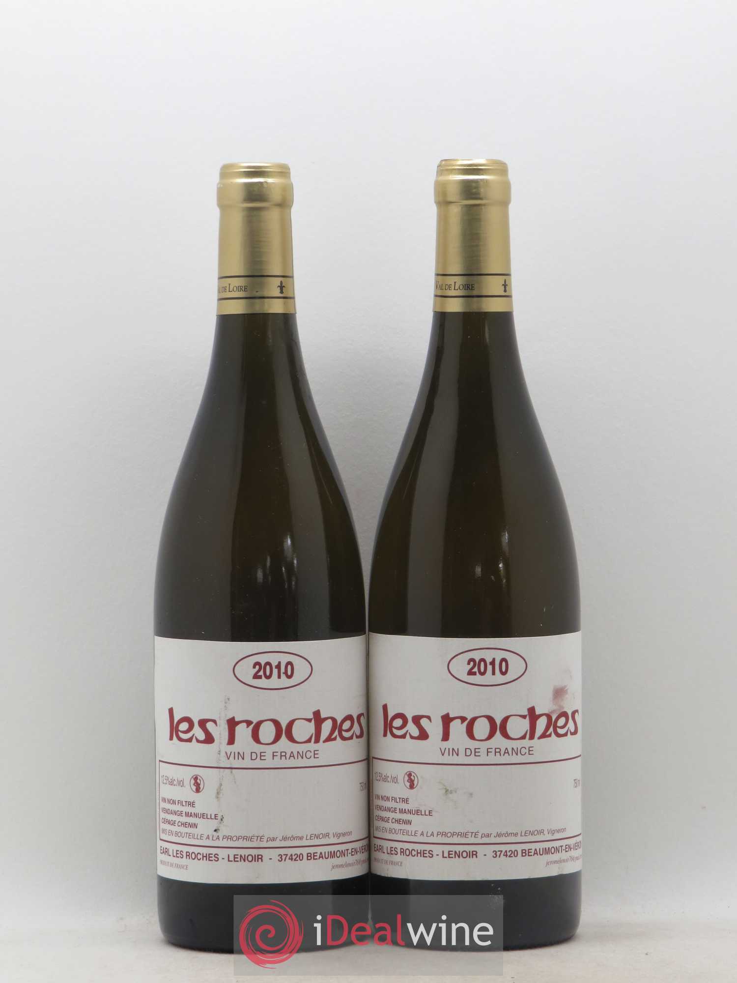 Vin de France Les Roches Lenoir (sans prix de réserve) 2010 - Posten von 2 Flaschen - 0