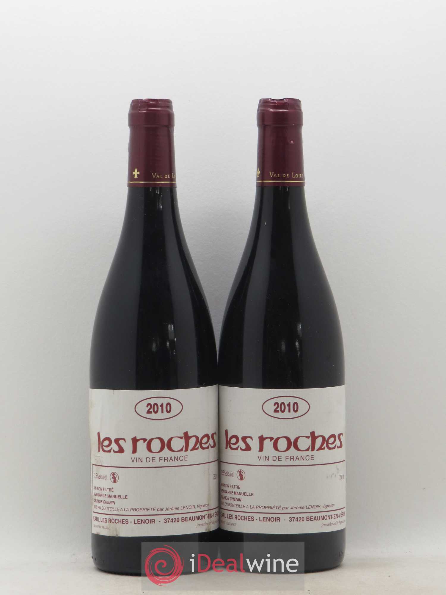 Vin de France Les Roches Lenoir (Domaine) (sans prix de réserve) 2010 - Lot de 2 bouteilles - 0